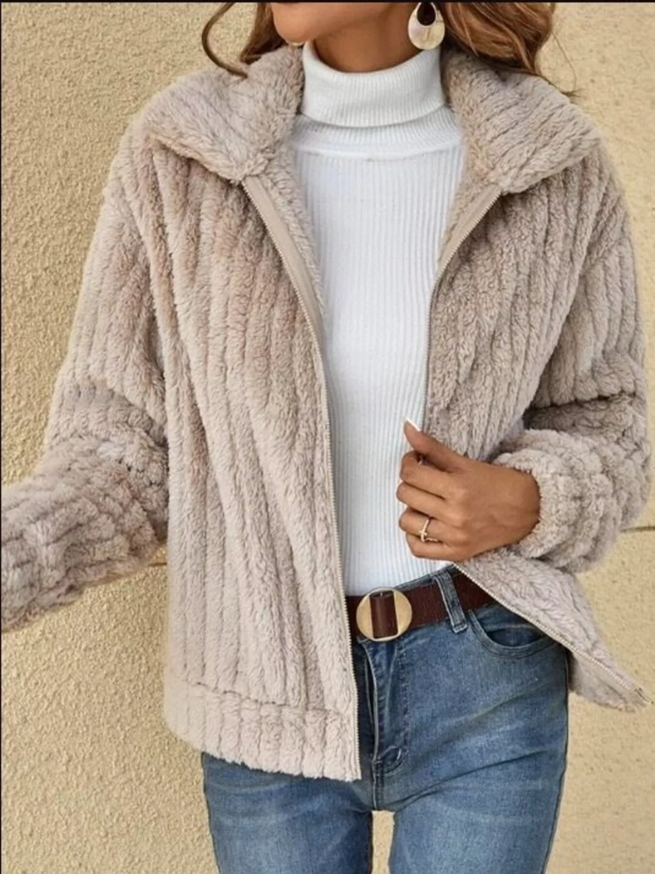 Fleece Zip-Up Outerwear - Image 5