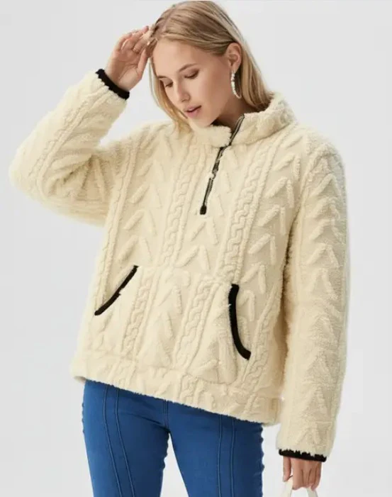 Fleece Zip-Up Pullover - Image 2