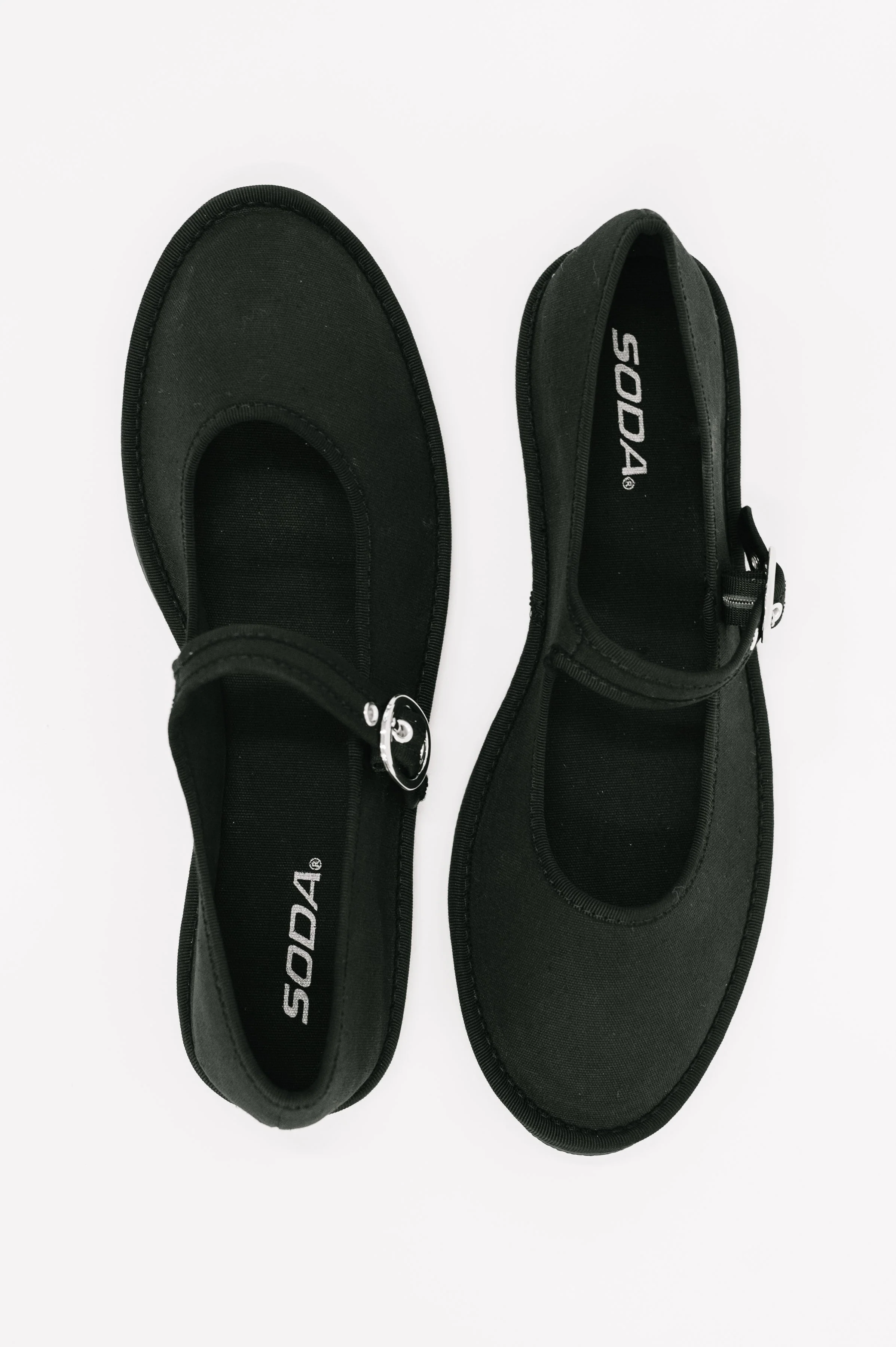 Fleta Buckle Flats in Black - Image 2