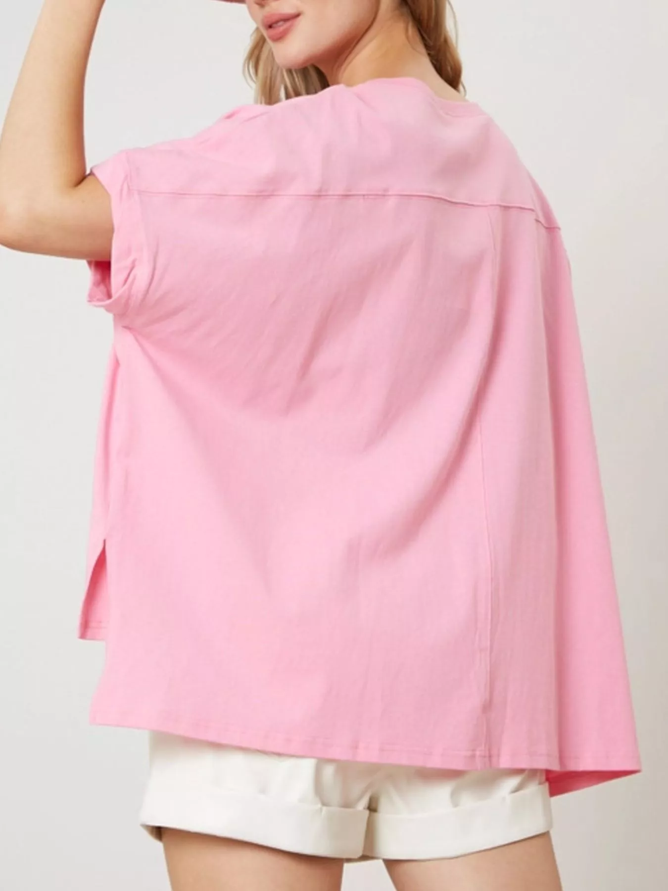 Flip-Flop Print Round Neck Casual T-Shirt - Image 10