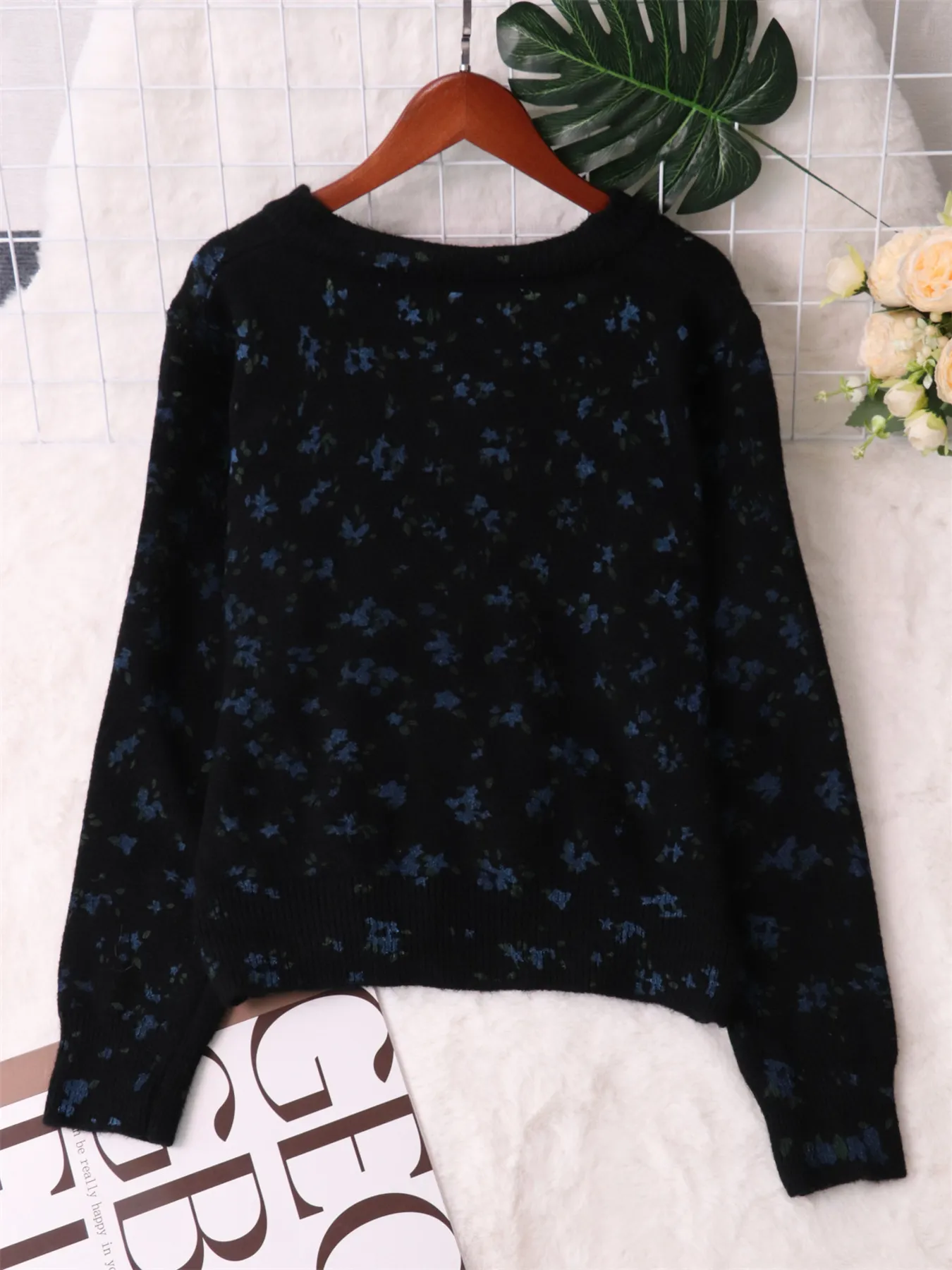 Floral Button-Up Long Sleeve Cardigan - Image 19