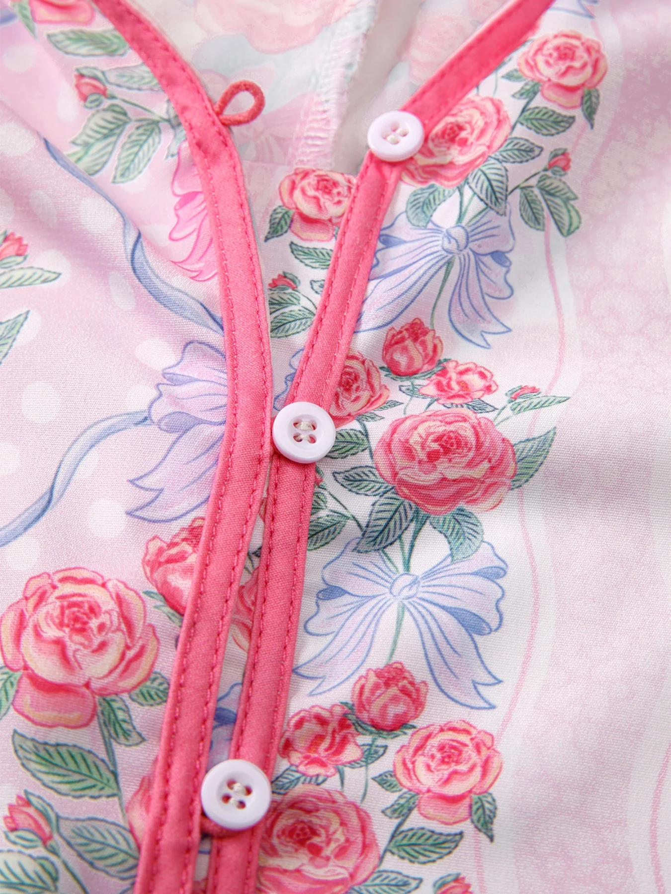 Floral Collared Ruffled Half Sleeve Shirt - Image 7