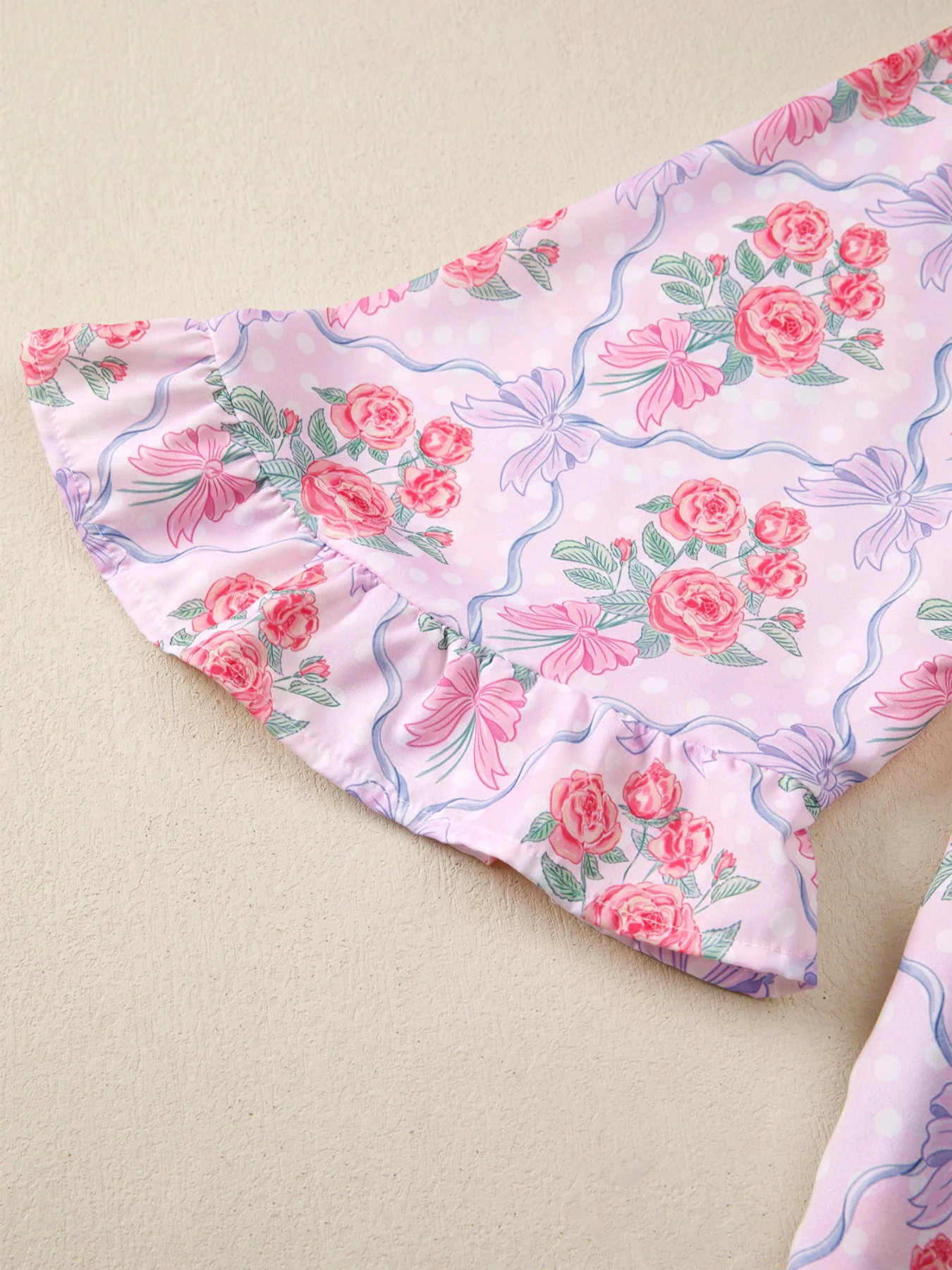 Floral Collared Ruffled Half Sleeve Shirt - Image 9