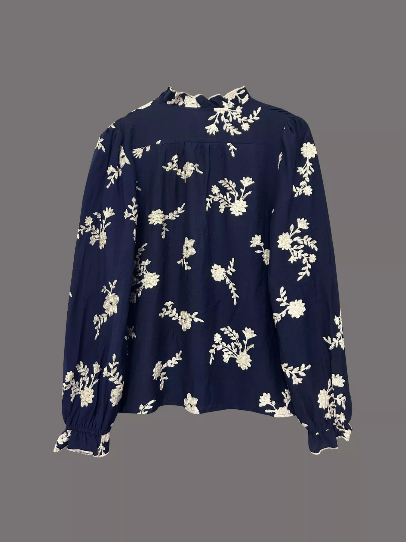 Floral Embroidered Long Sleeve Shirt - Image 6