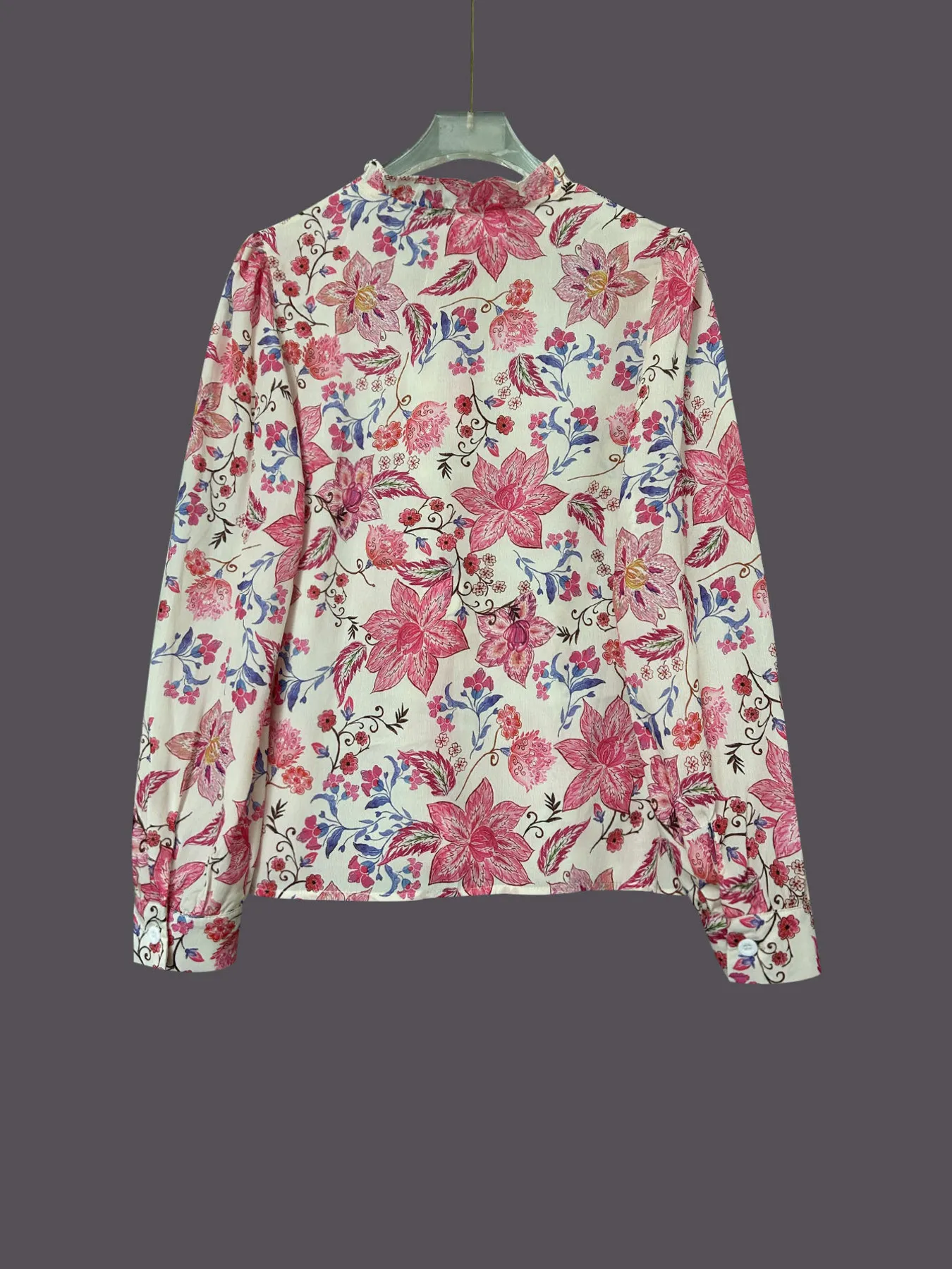 Floral Print Button Up Shirt - Image 5