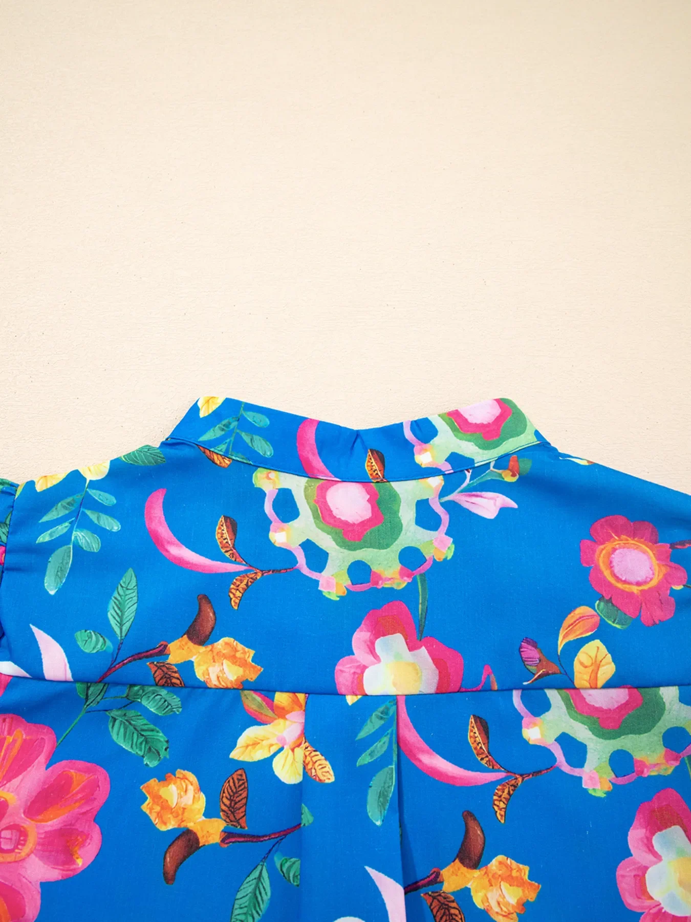 Floral Print Button-Up Short Sleeve Shirt - Image 6