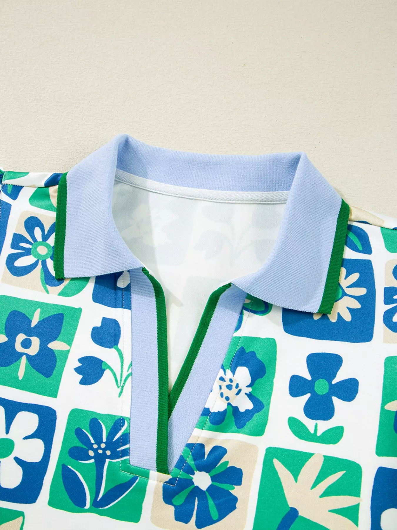 Floral Print Cap Sleeve Blouse - Image 7