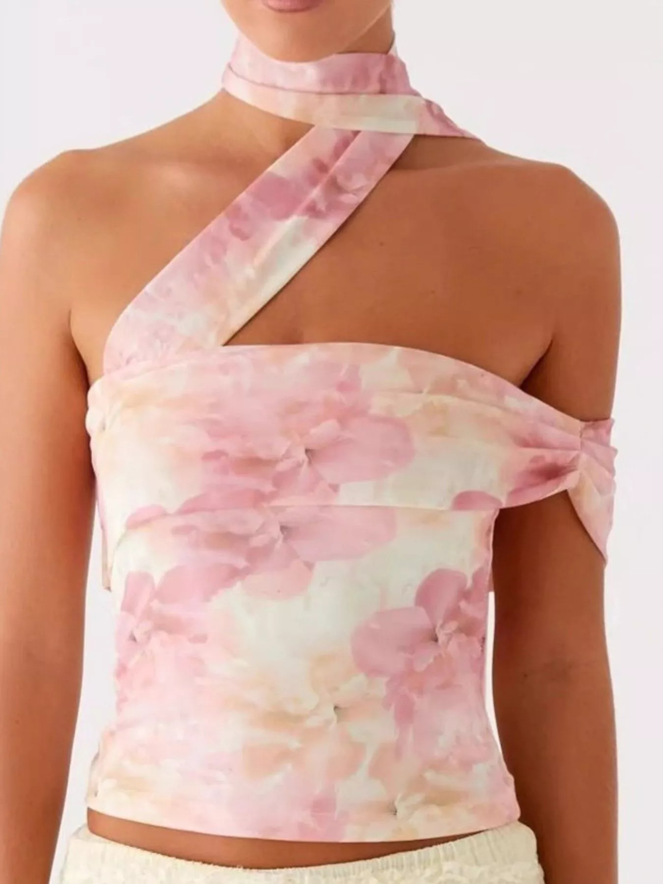 Floral Print Halter Neck Cami - Image 2