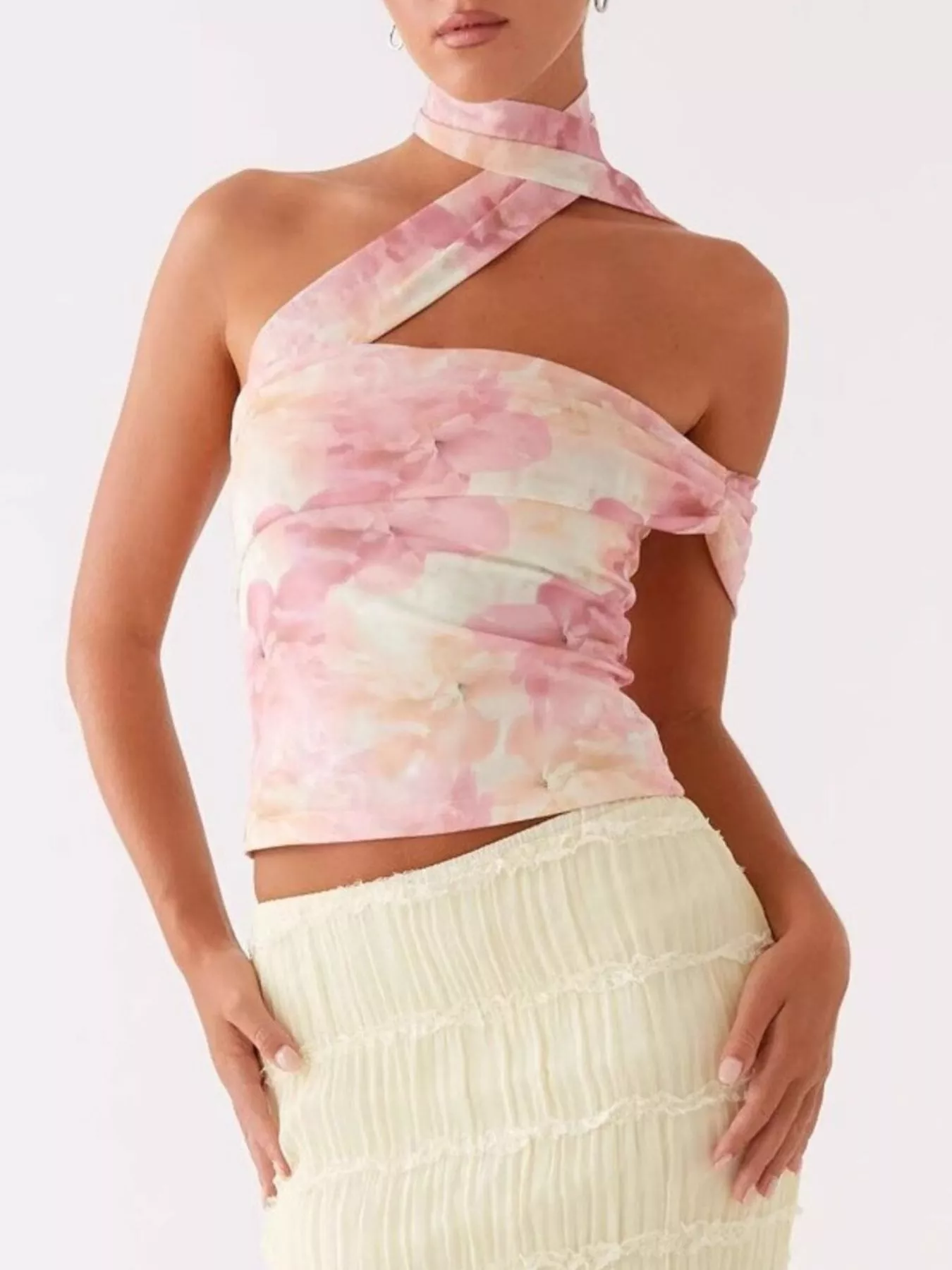 Floral Print Halter Neck Cami - Image 3