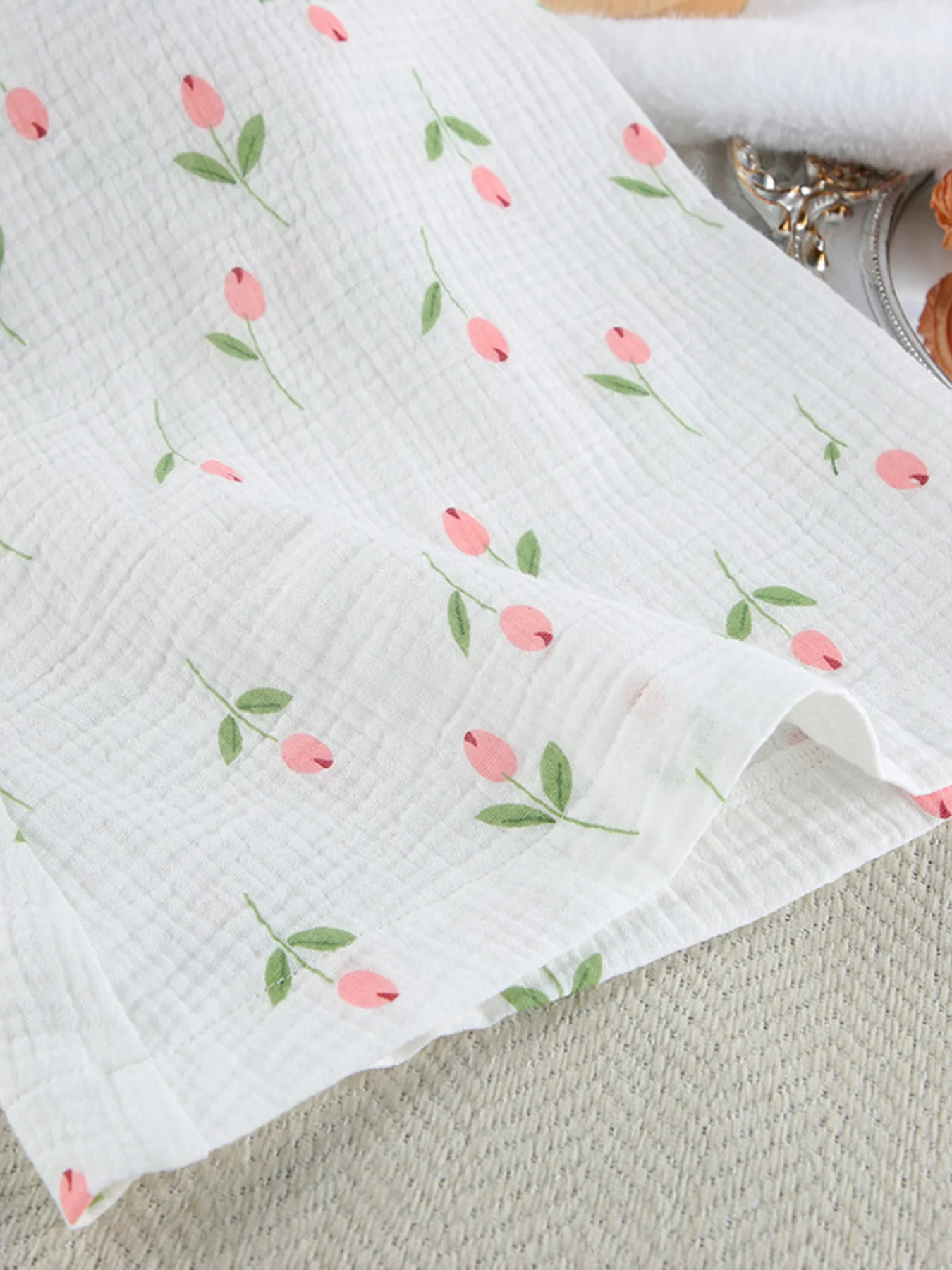 Floral Print Lightweight Lounge Nightgown - Image 10
