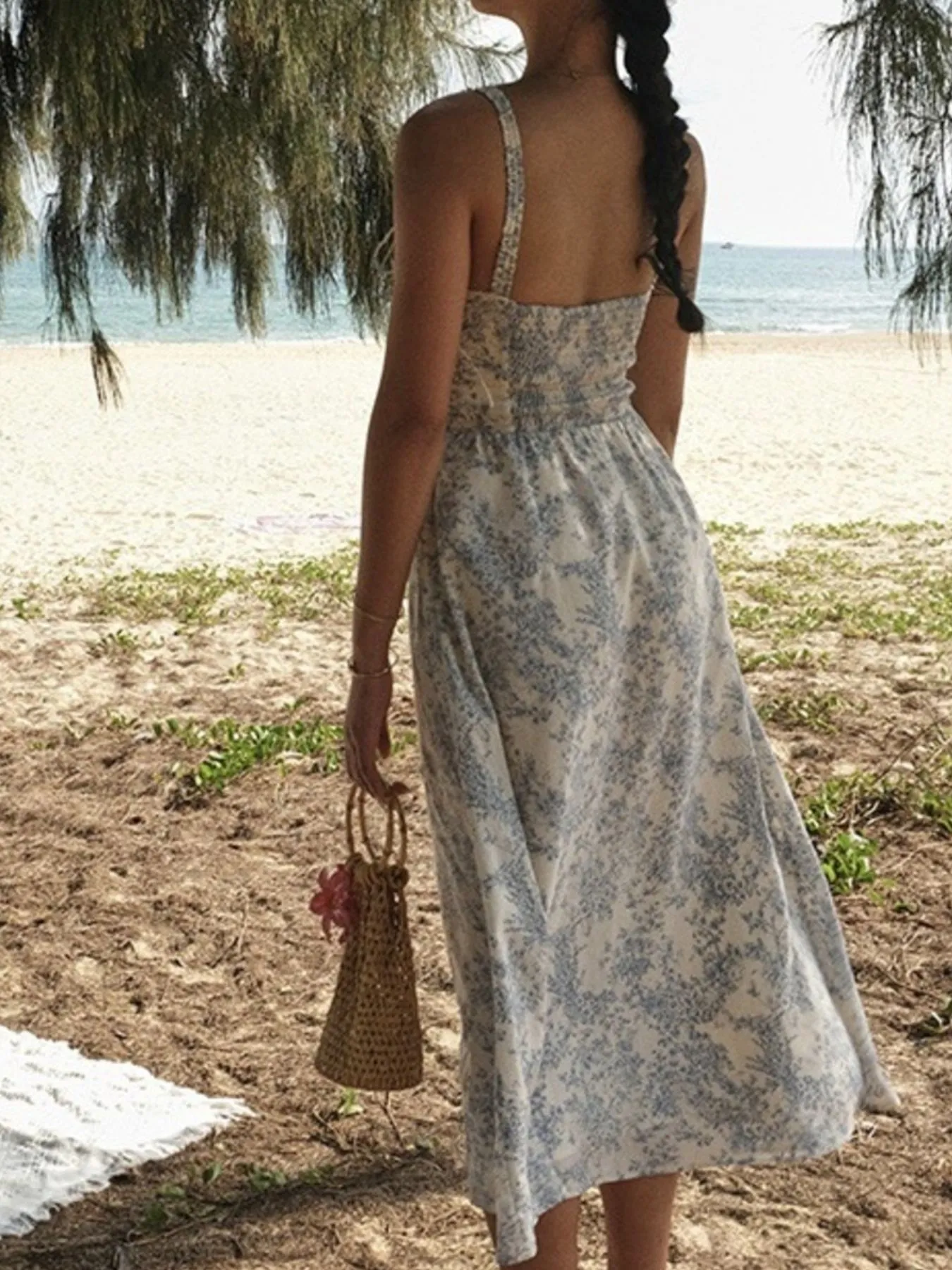 Floral Print Midi Cami Dress - Image 3