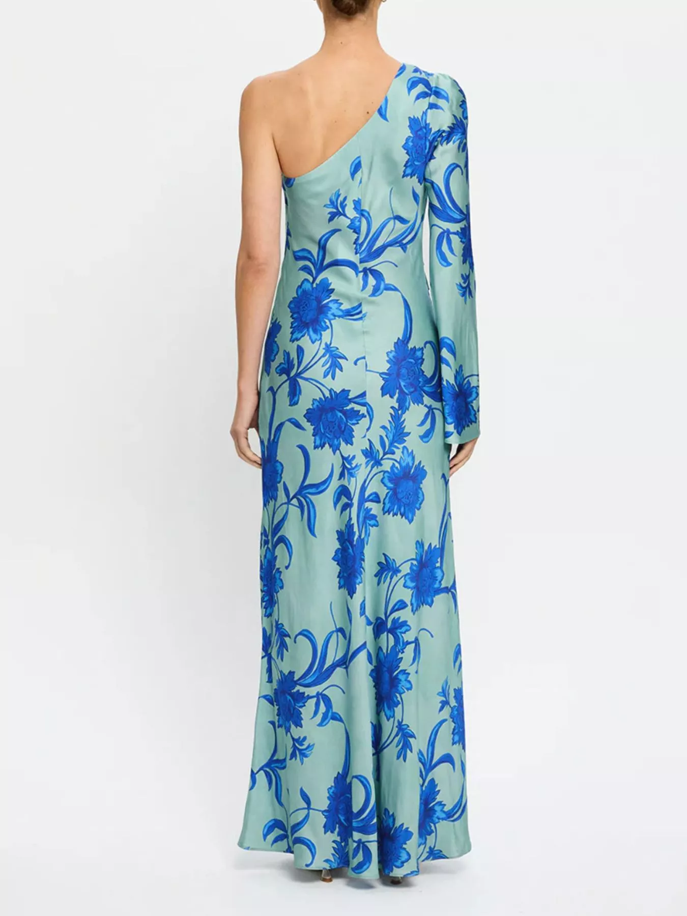 Floral Print One-Shoulder Maxi Dress - Image 8
