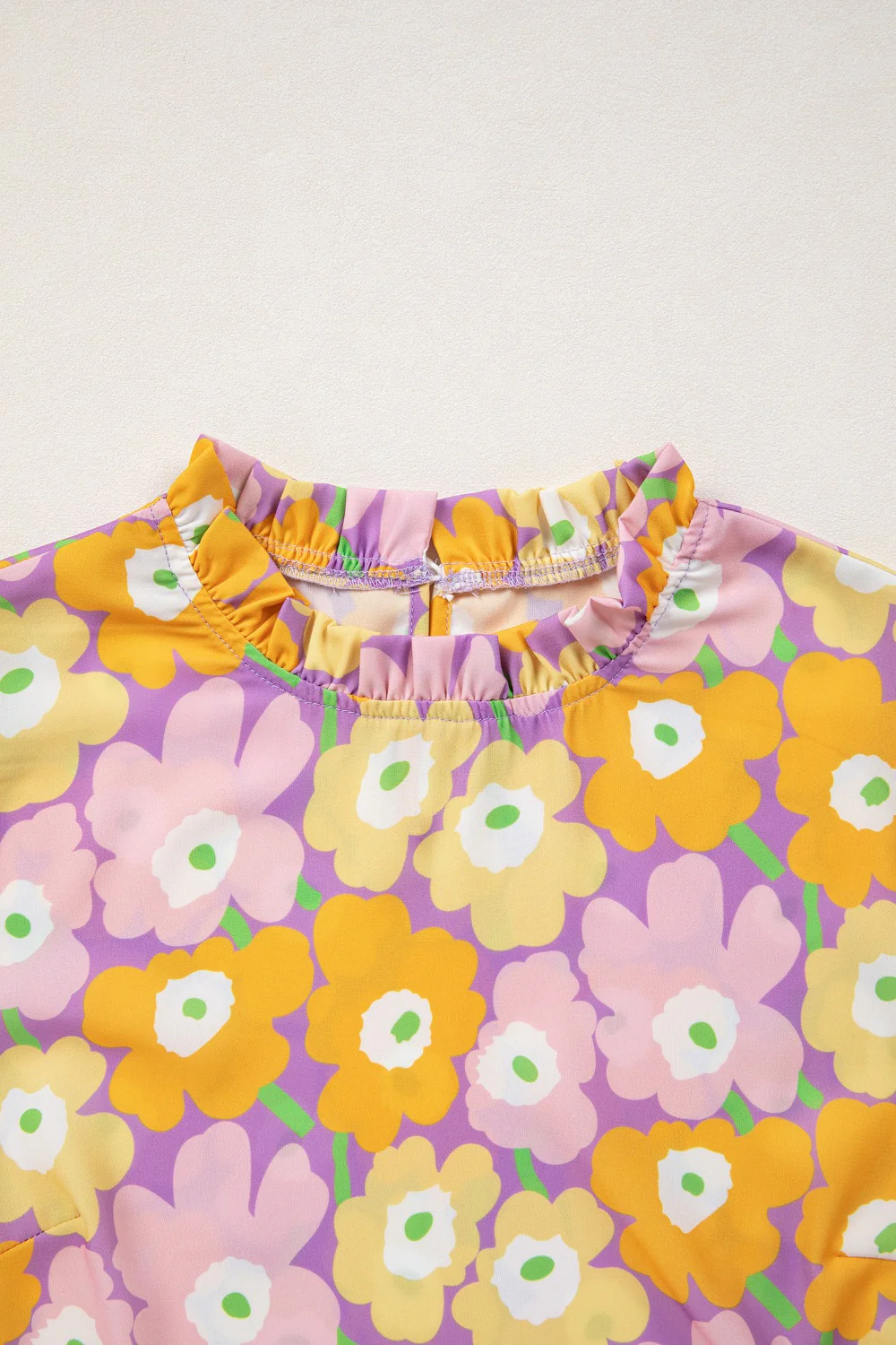Floral Print Puff Sleeve Blouse - Image 7