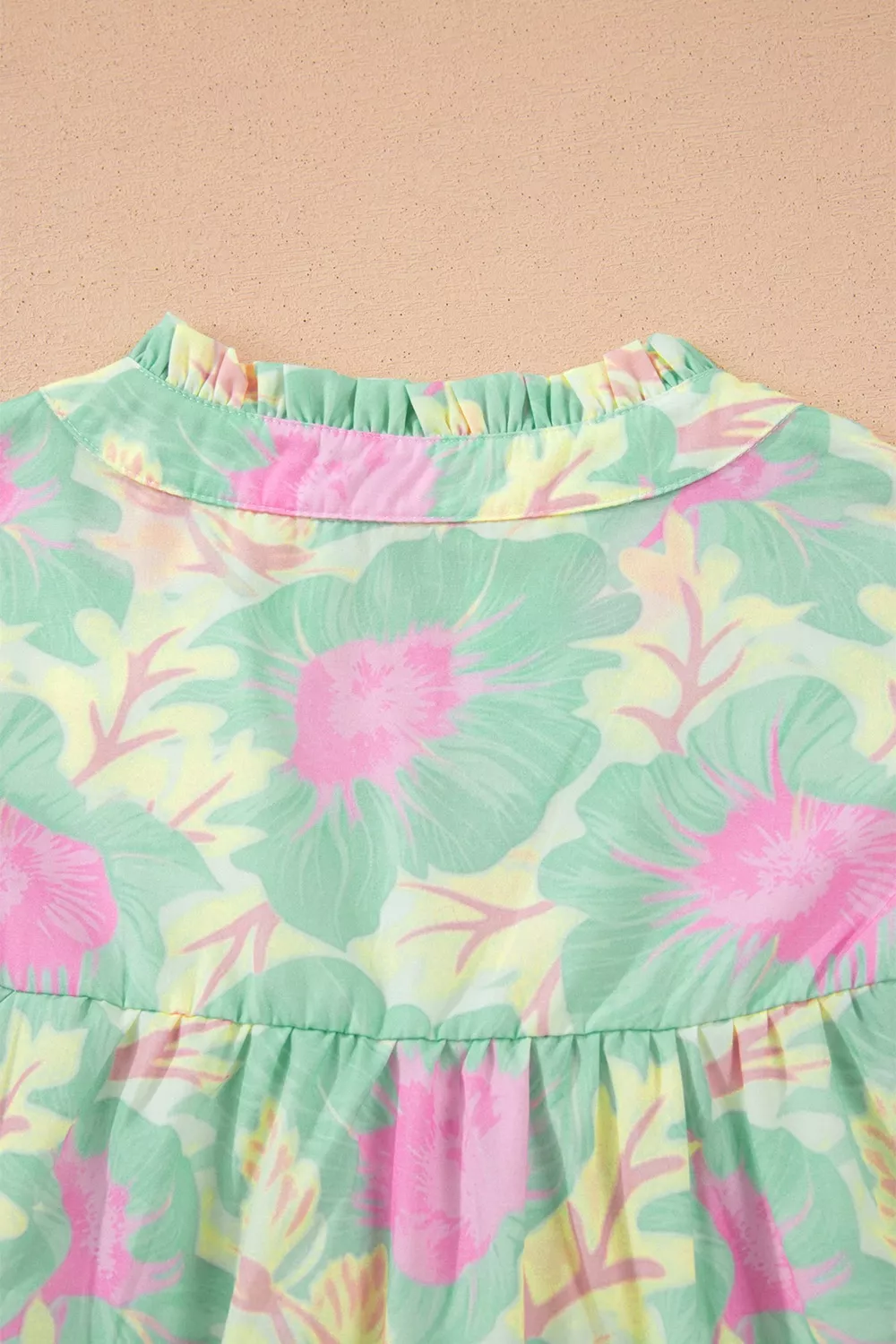 Floral Print Puff Sleeve Blouse - Image 5
