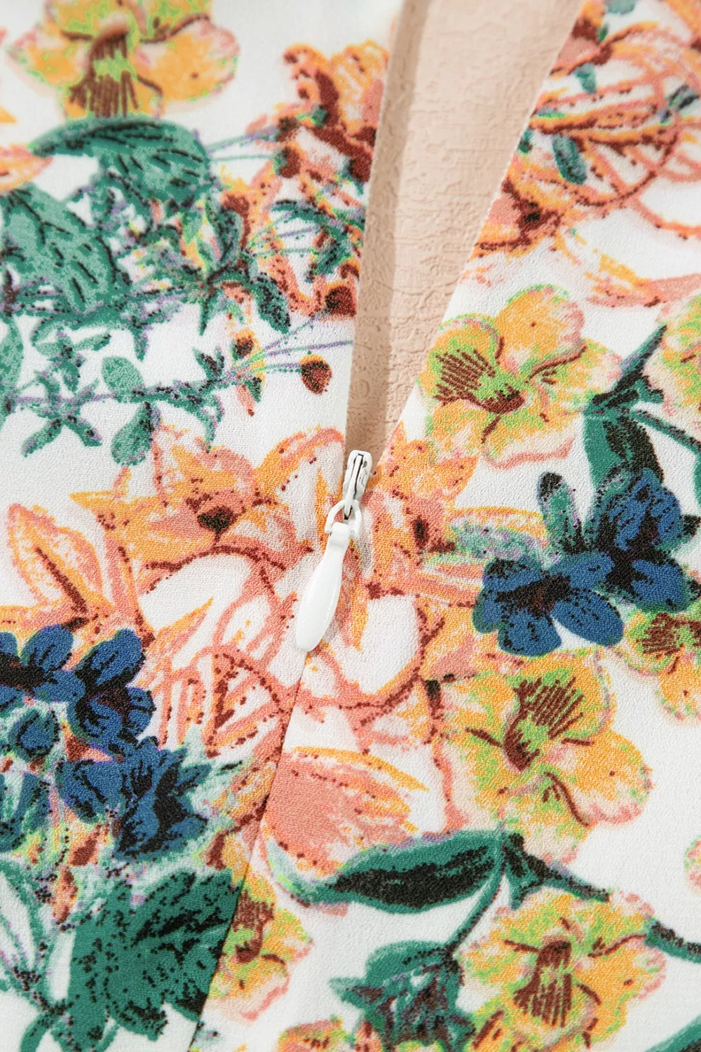 Floral Print Ruffle Hem Mini Dress - Image 8
