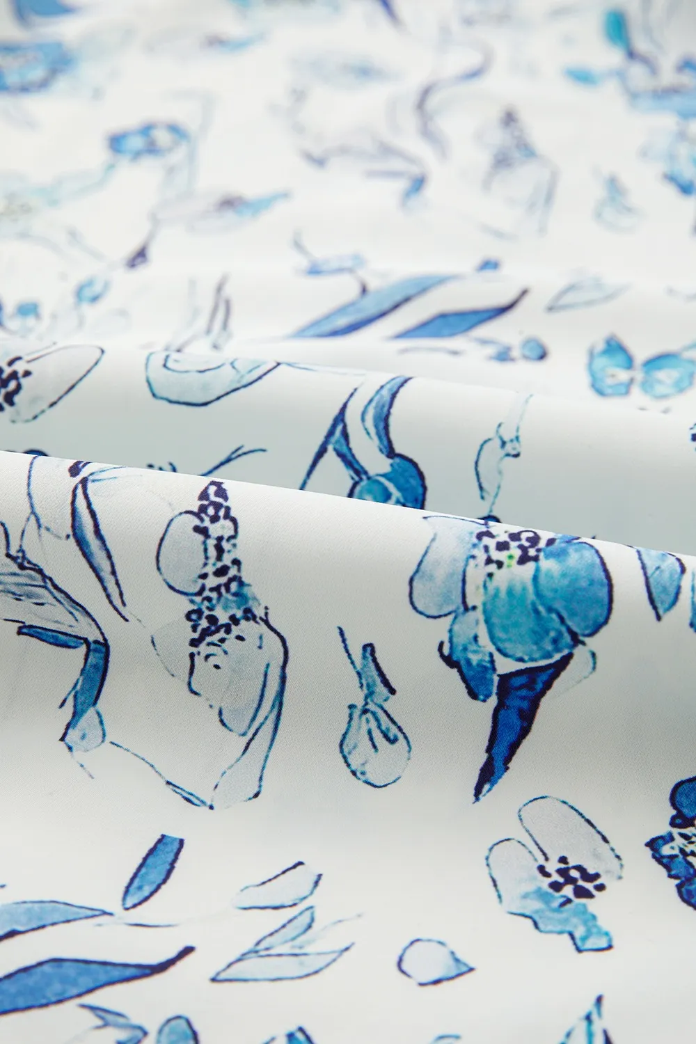 Floral Print Ruffled Short Sleeve Blouse - Image 8