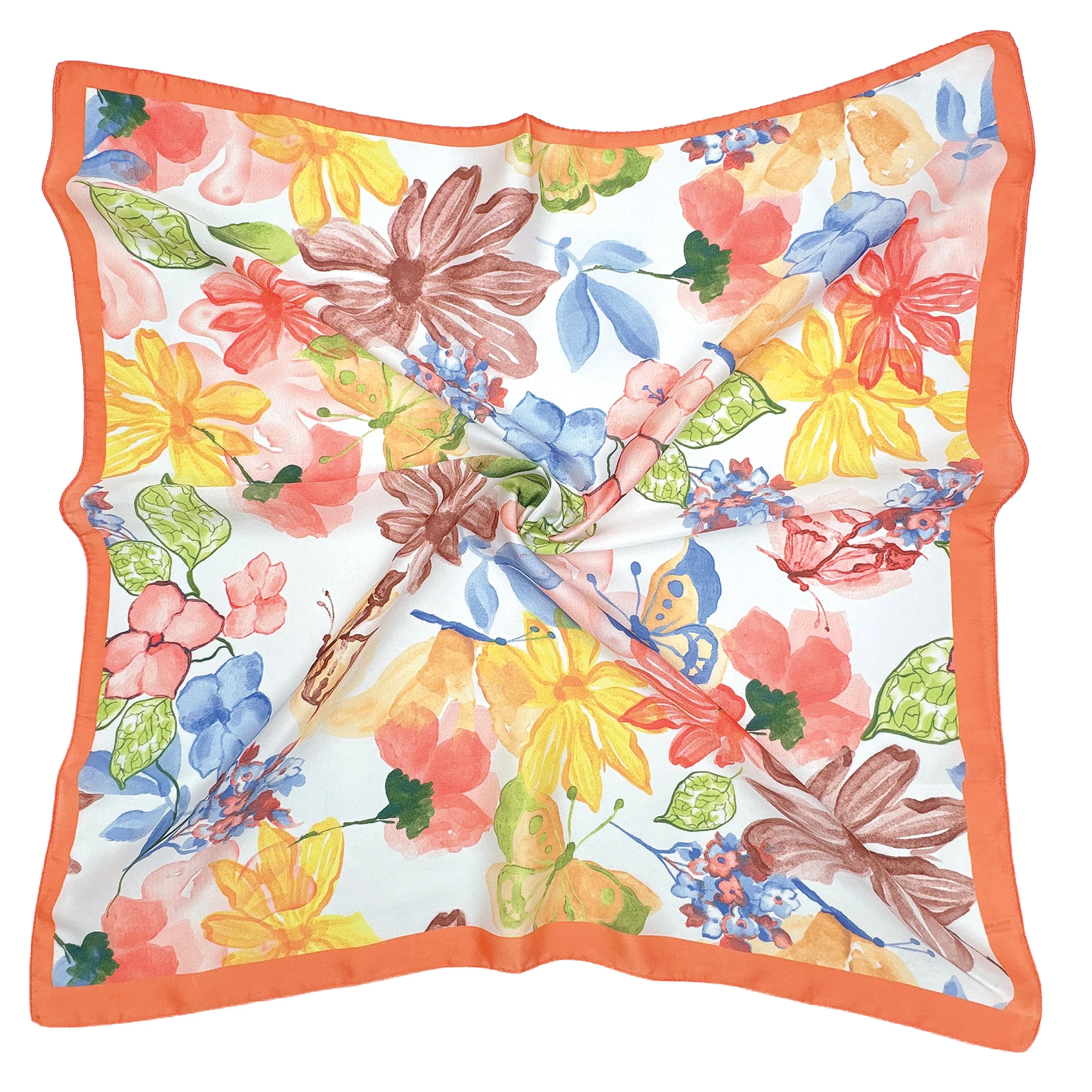 Floral Print Square Scarf - Image 4