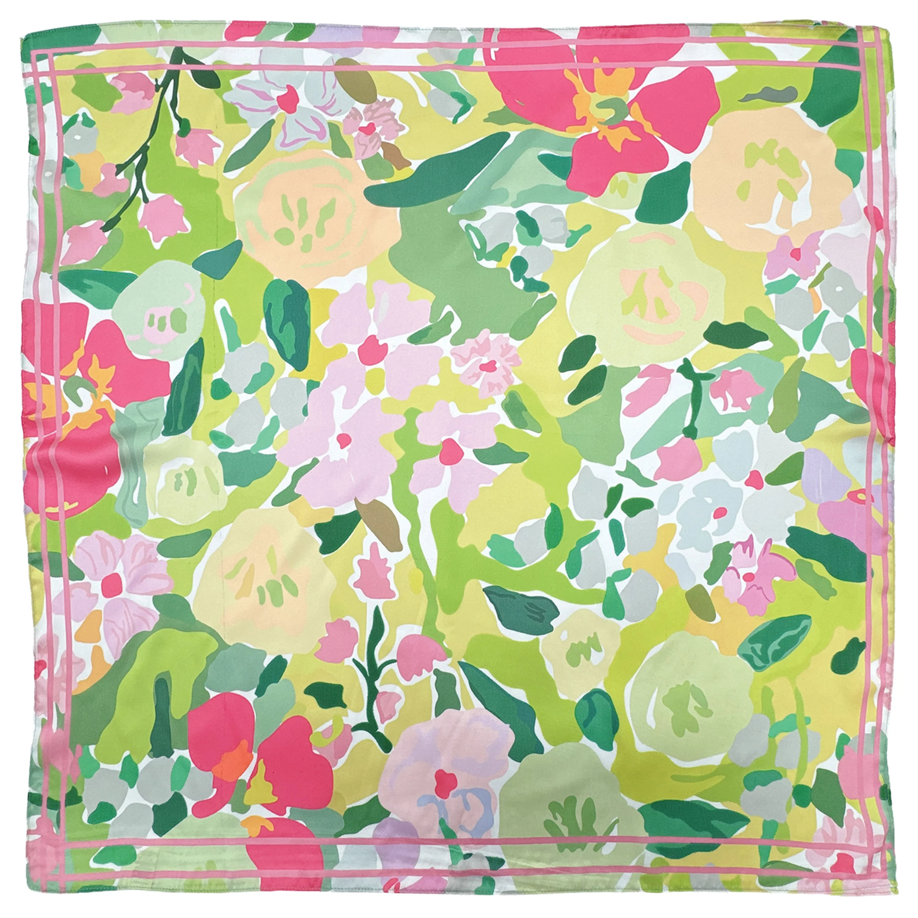 Floral Print Square Scarf - Image 4