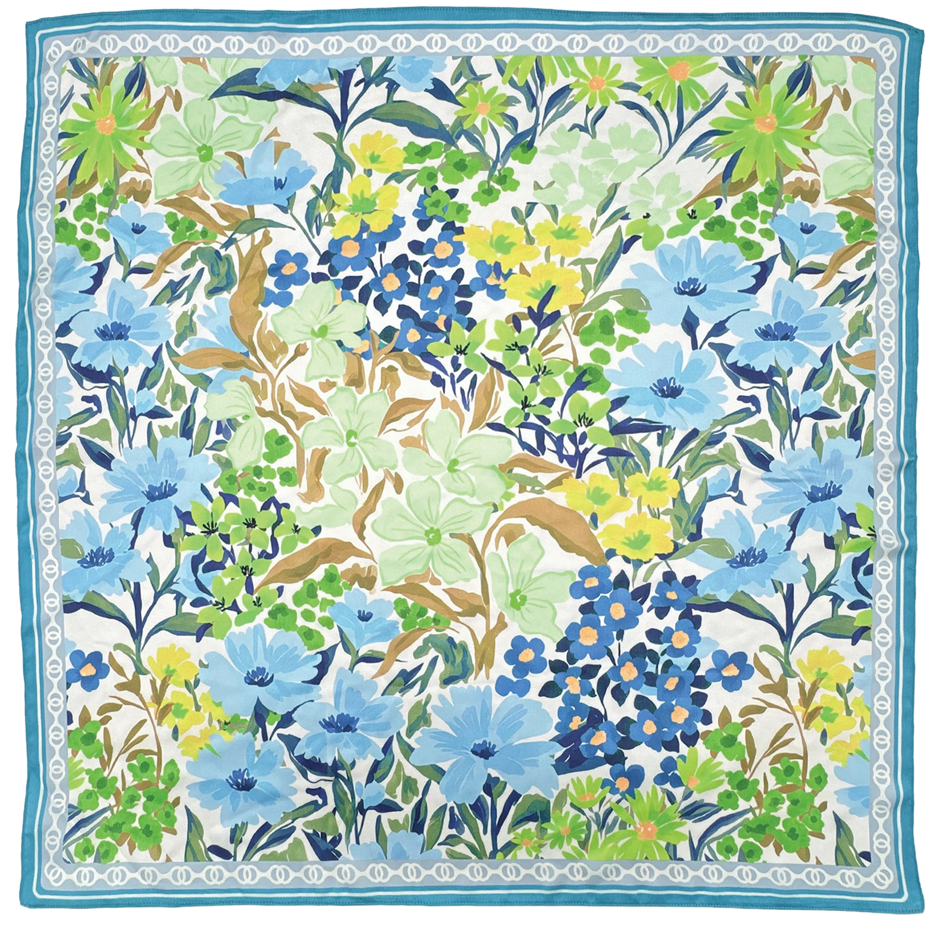 Floral Print Square Scarf - Image 6