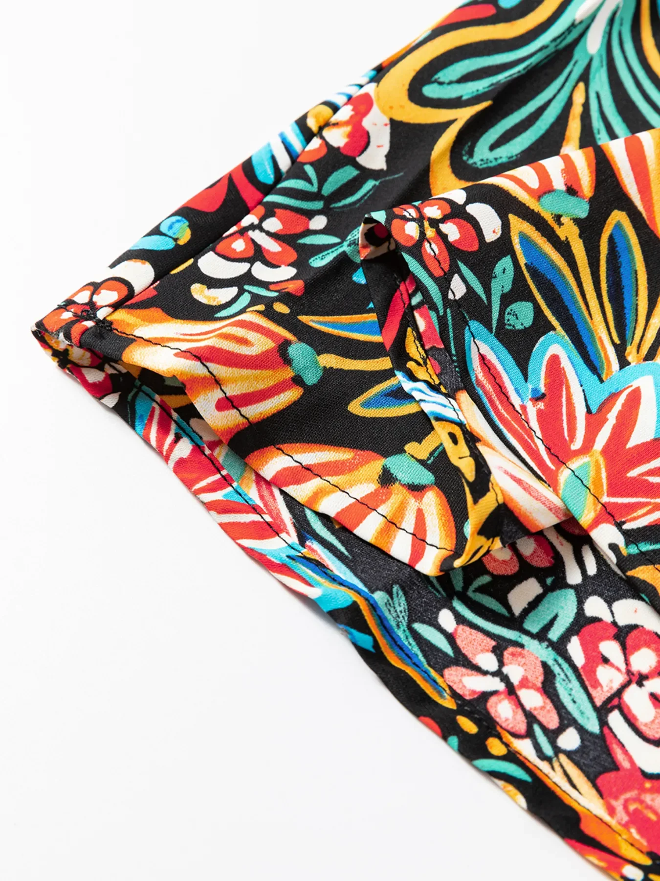 Floral Print Thin Straps High Waist Maxi Dress - Image 14