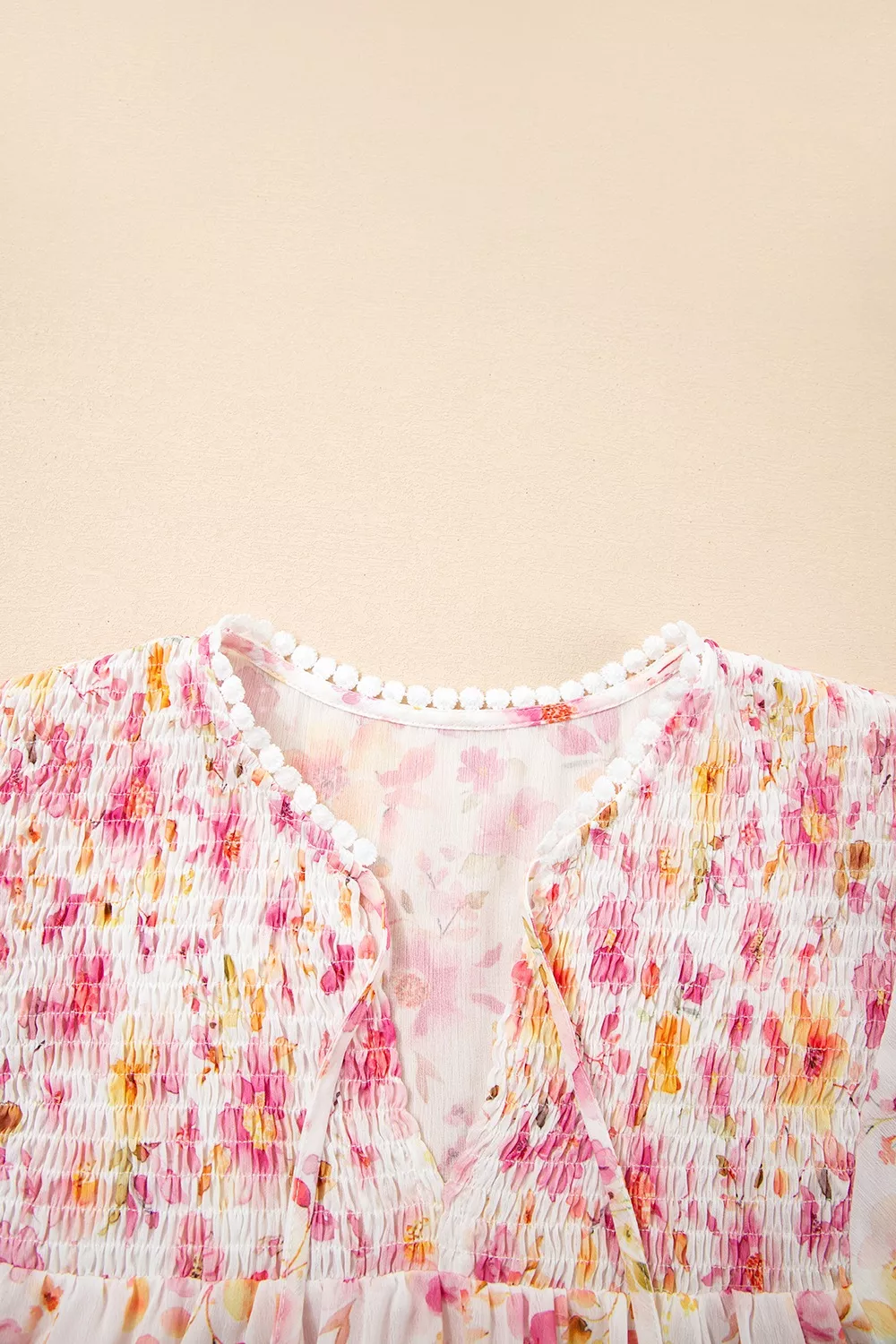 Floral Print Tie-Neck Blouse - Image 6