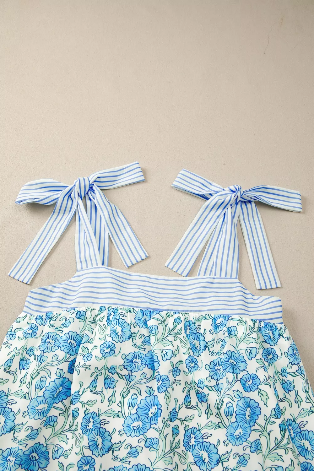 Floral Print Tie-Strap Mini Dress - Image 7