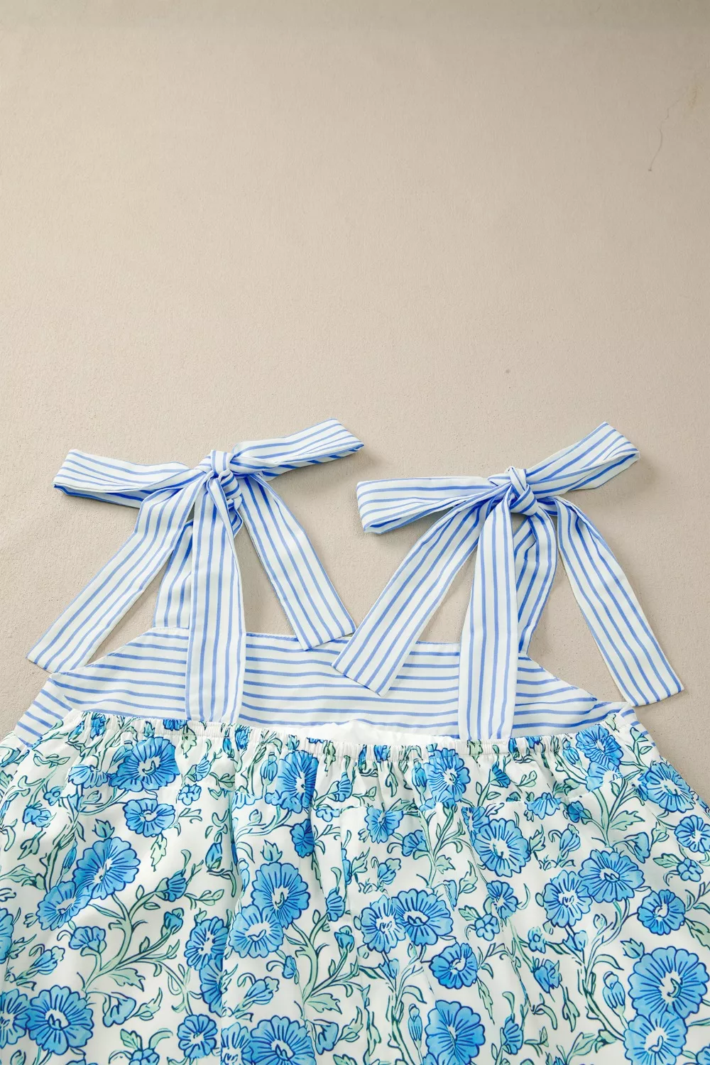 Floral Print Tie-Strap Mini Dress - Image 8