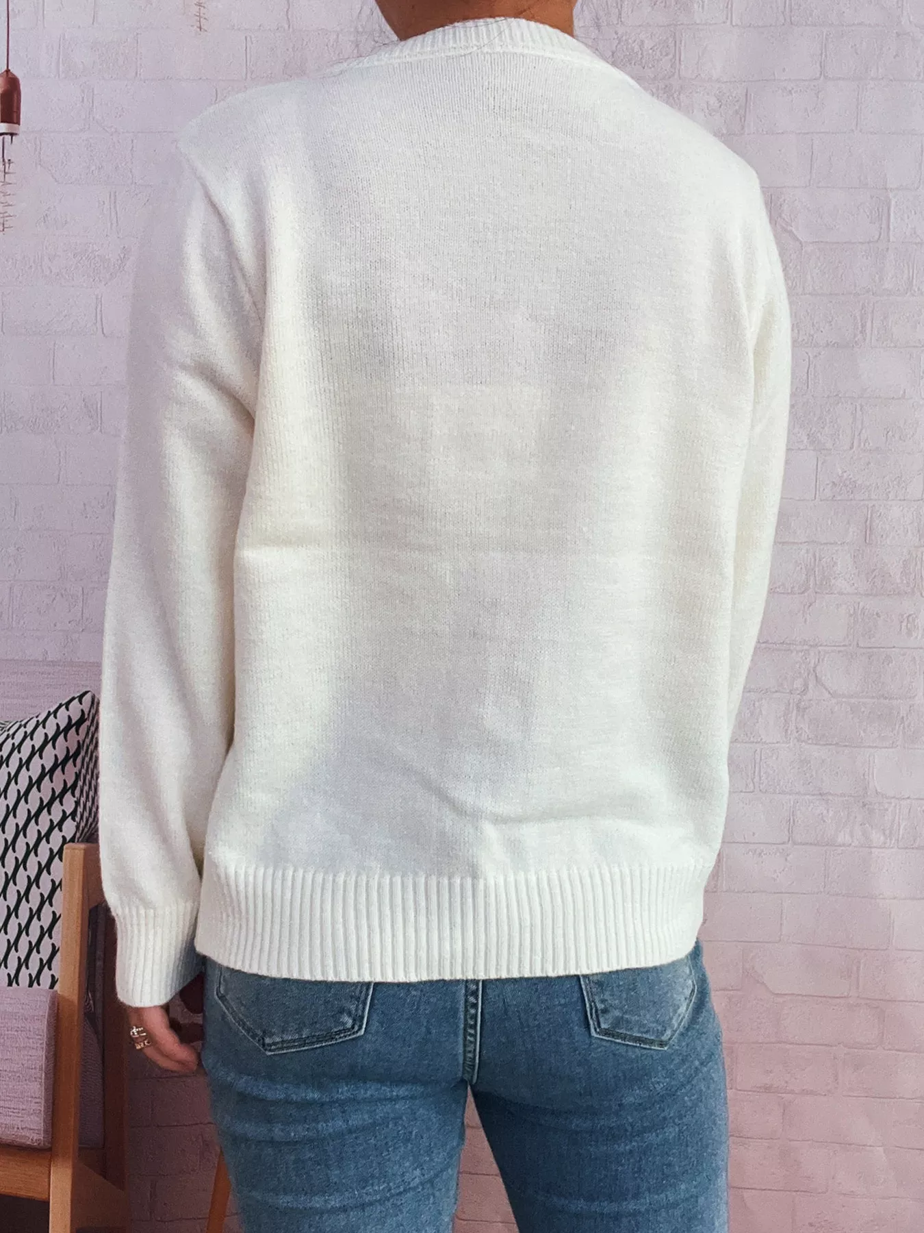Floral Ribbed Hem Tie Front Cardigan - Image 10