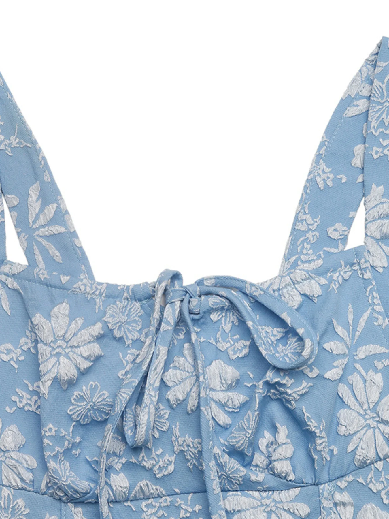 Floral Tie-Front A-Line Midi Dress - Image 6