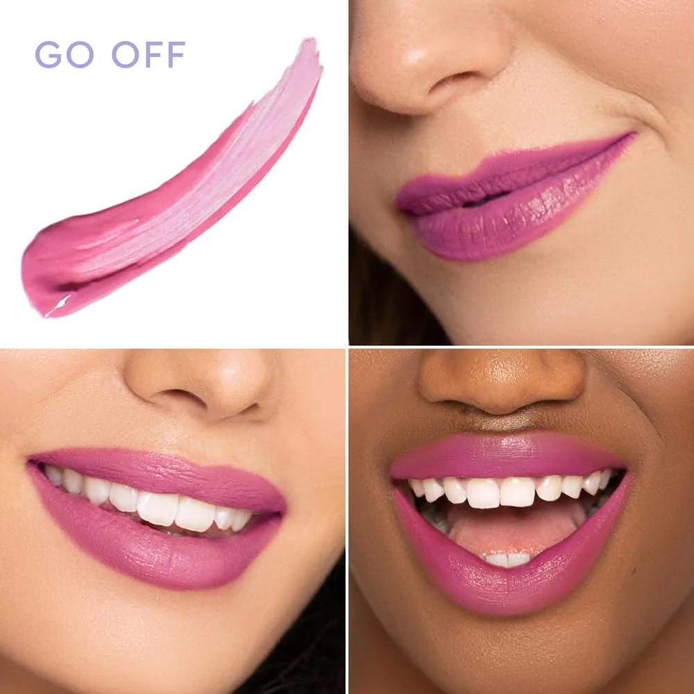 florence by mills Be A VIP Velvet Liquid Lipstick, Go Off (Rosey Pink), 0.13 oz/ 3.8g - Image 2