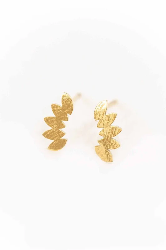 Floret Stud Earrings | Gold - Image 3