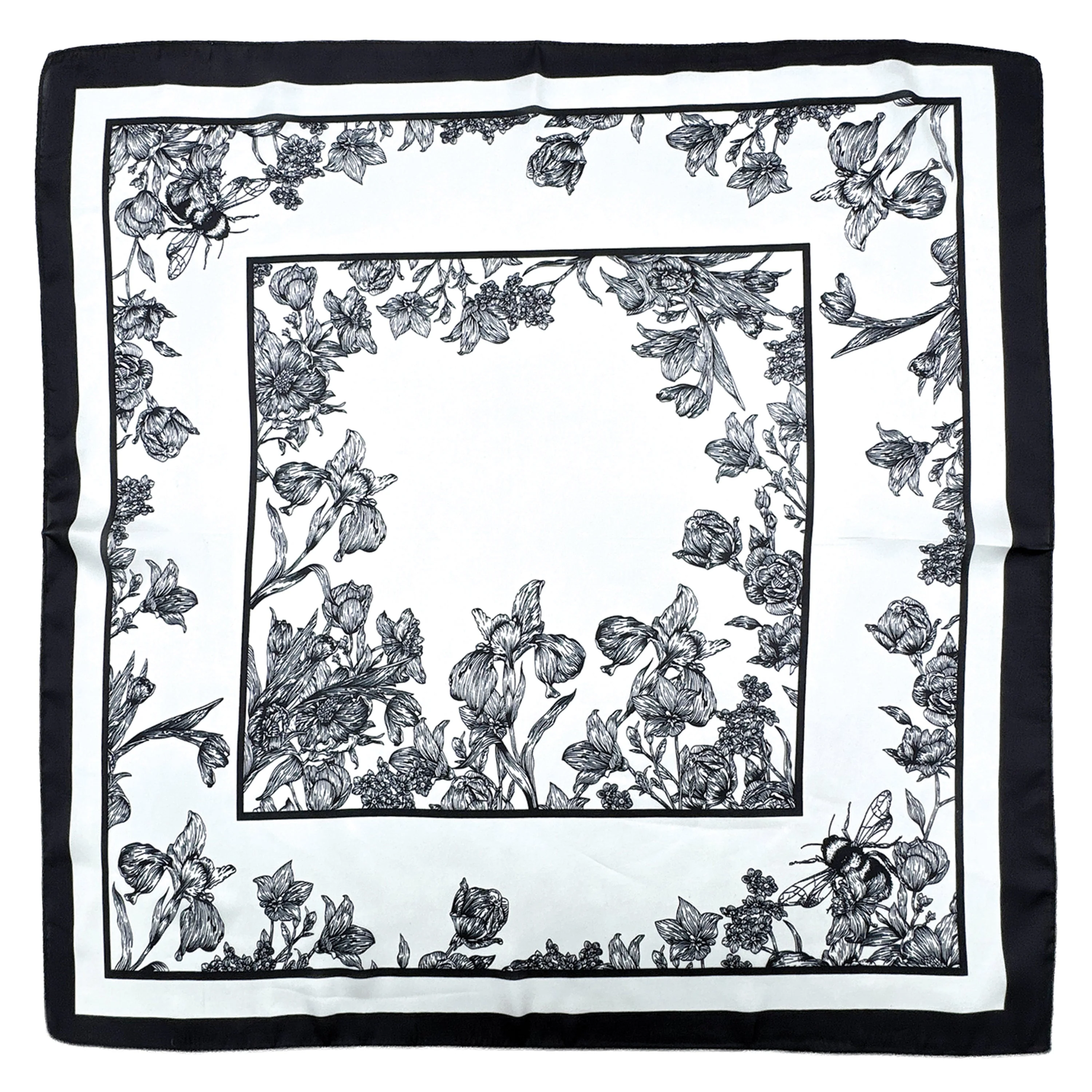 Flower Box Print Square Scarf - Image 3