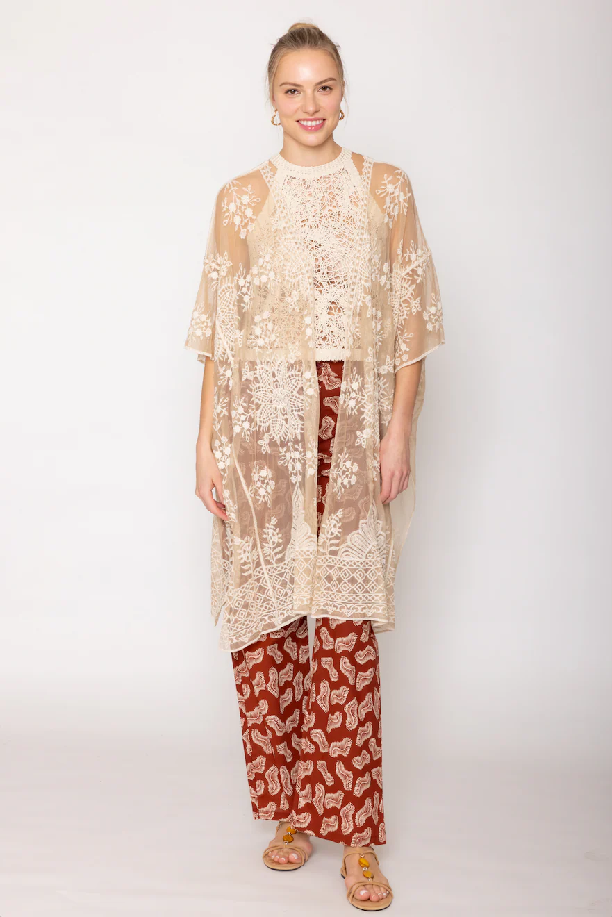 Flower Lace Kimono - Image 4
