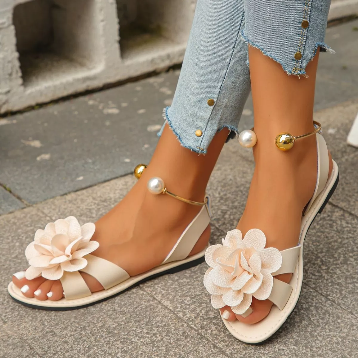 Flower Open Toe Sandals - Image 11
