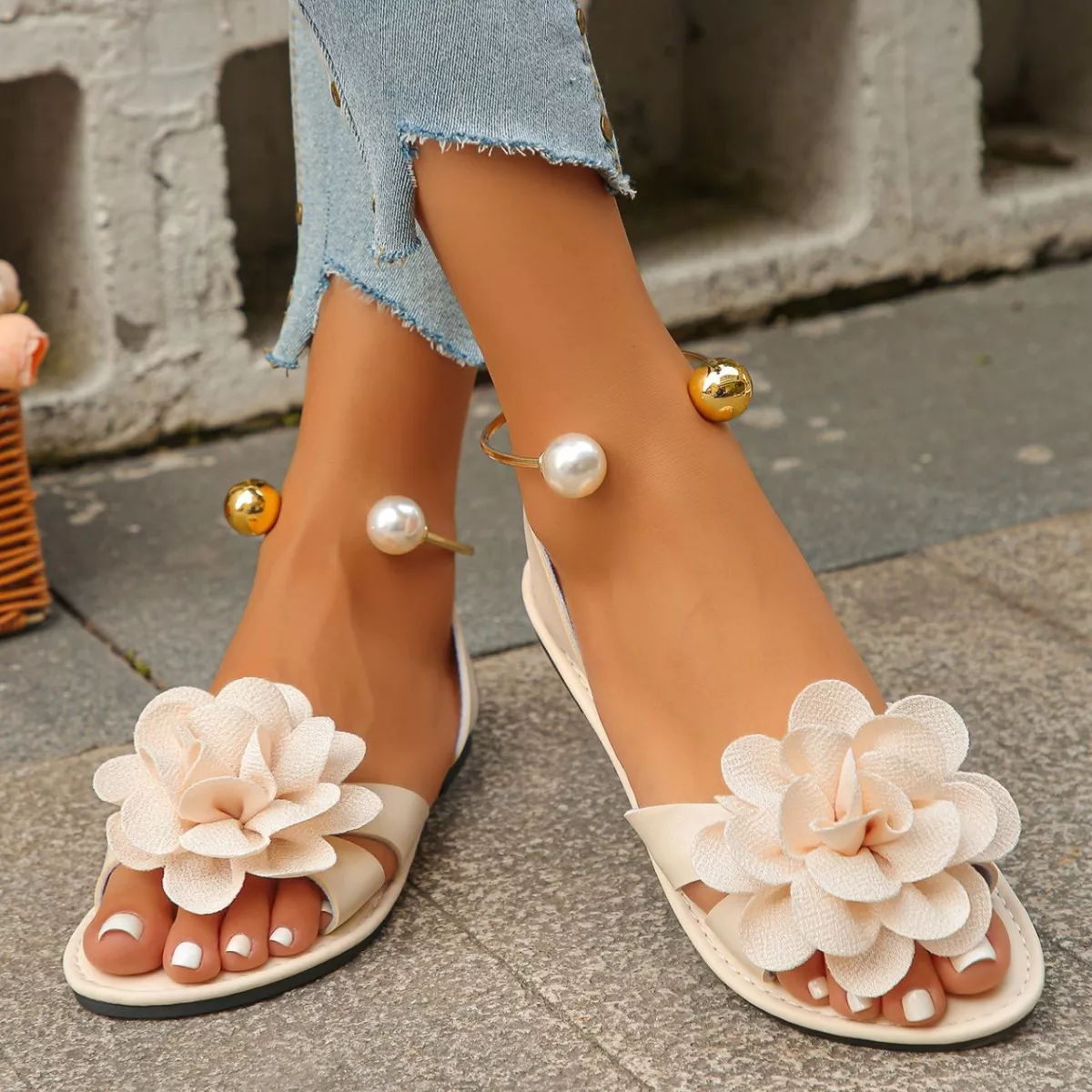 Flower Open Toe Sandals - Image 12