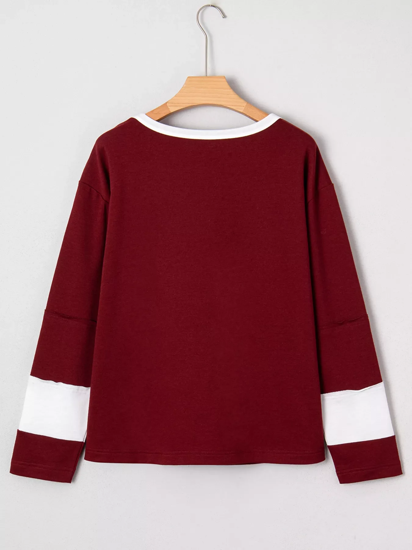 Flower Patched Round Neck Long Sleeve Top - Image 4