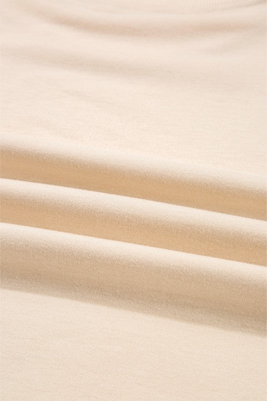 Flower Patchwork Raw Edge Drop Shoulder Top - Image 9