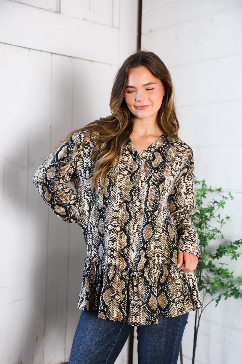 Follow Your Instincts Button Down Blouse - Image 4