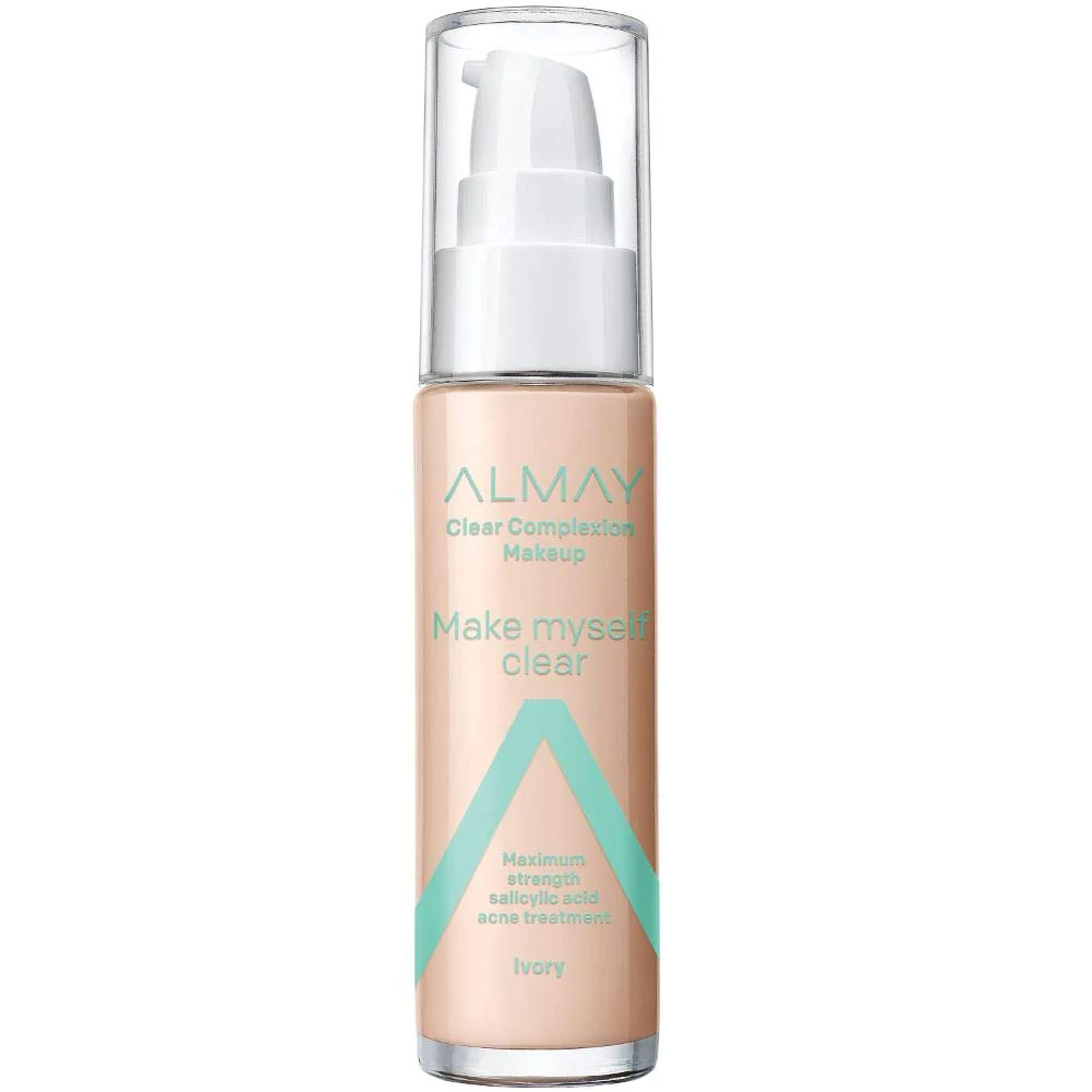 Foundation by Almay, Acne Face Makeup with Salicylic Acid, Face Makeup with Skincare Ingredients, Matte Finish, Hypoallergenic, Cruelty Free, Dermatologist Tested Foundation - Image 33