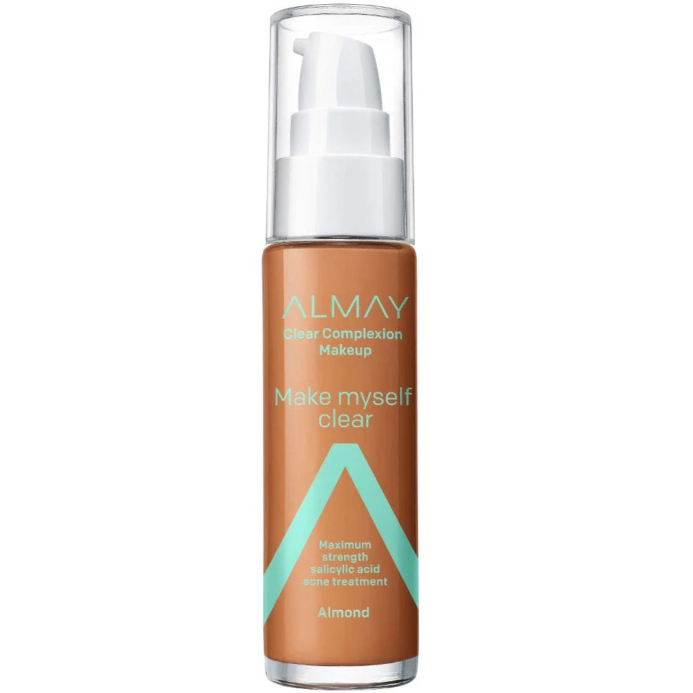 Foundation by Almay, Acne Face Makeup with Salicylic Acid, Face Makeup with Skincare Ingredients, Matte Finish, Hypoallergenic, Cruelty Free, Dermatologist Tested Foundation - Image 65