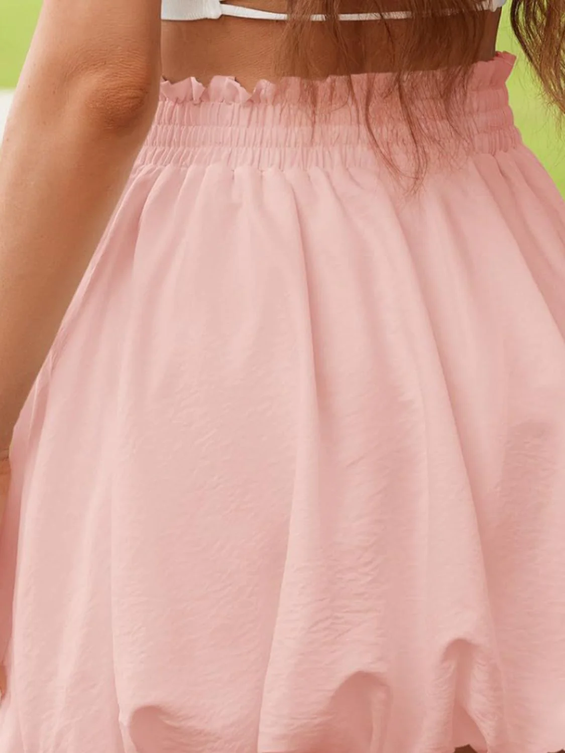 Frill Smocked Mini Skirt - Image 14