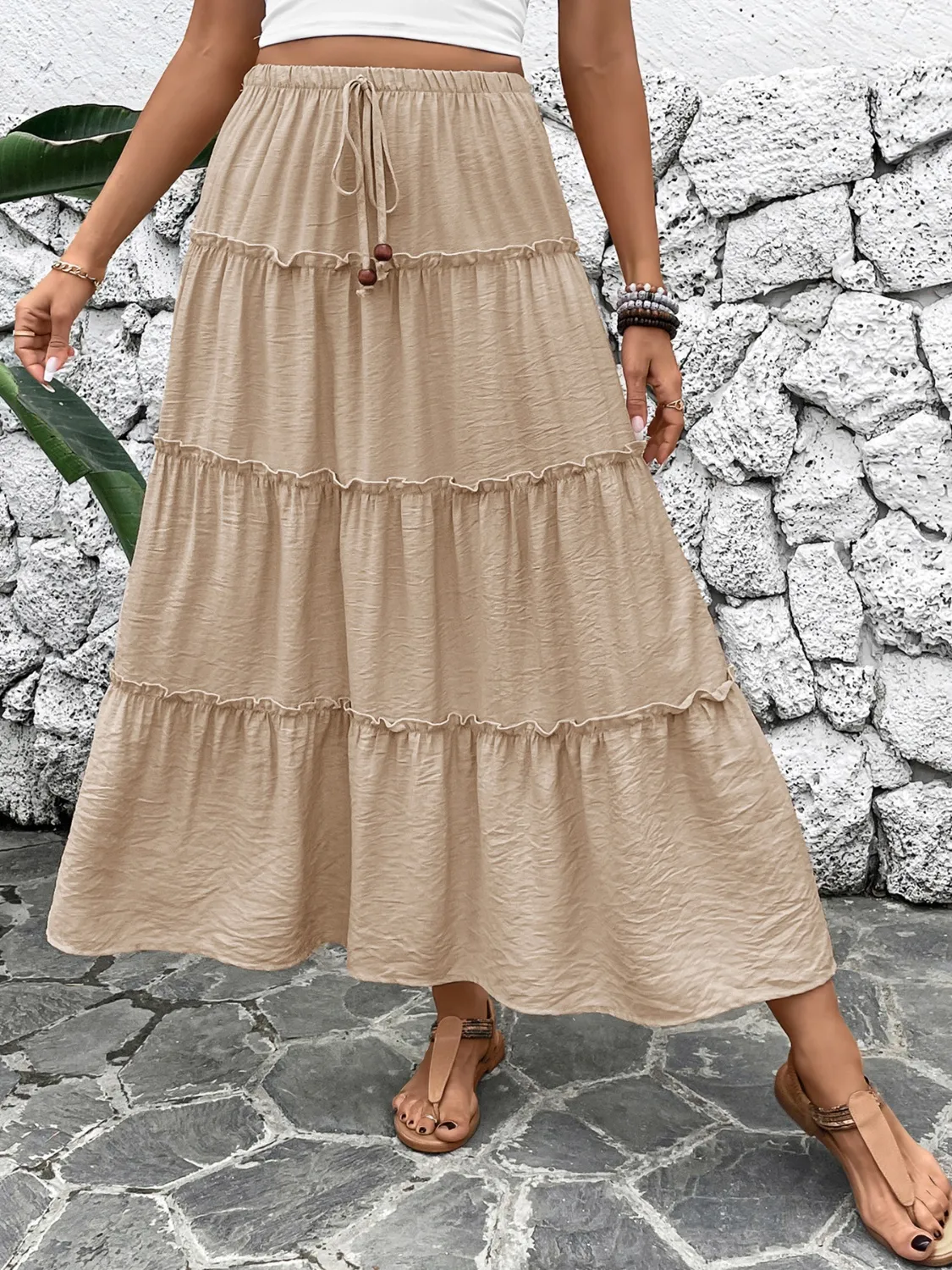 Frill Tiered Skirt - Image 4