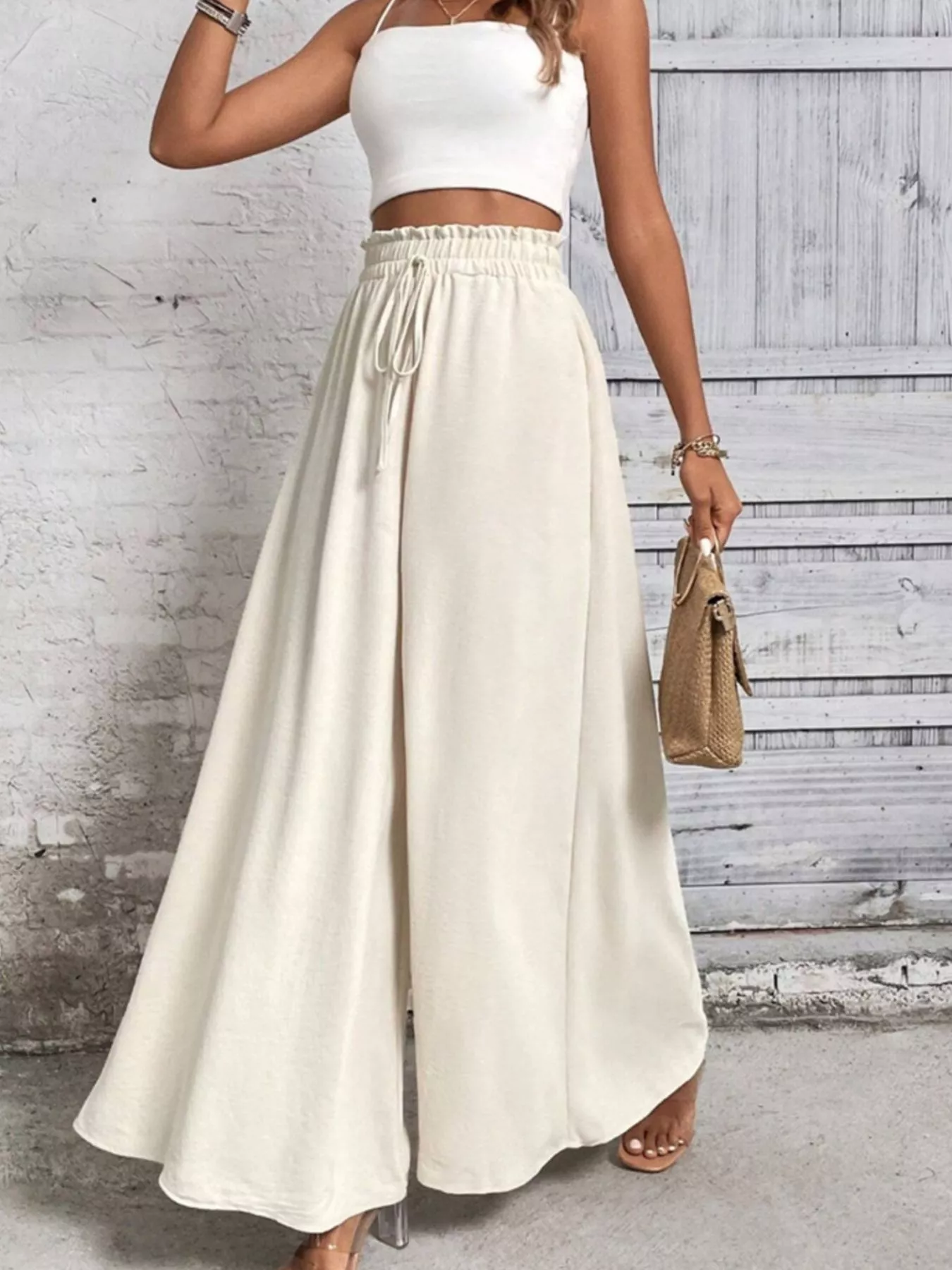 Frill Wide Leg Pants - Image 3