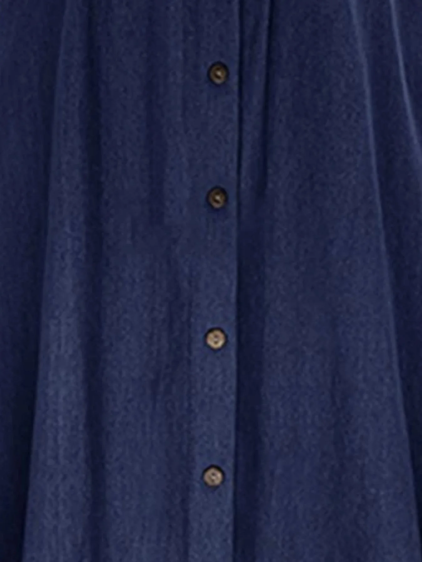 Full Size Button-Front Denim A-Line Skirt Plus Size - Image 6