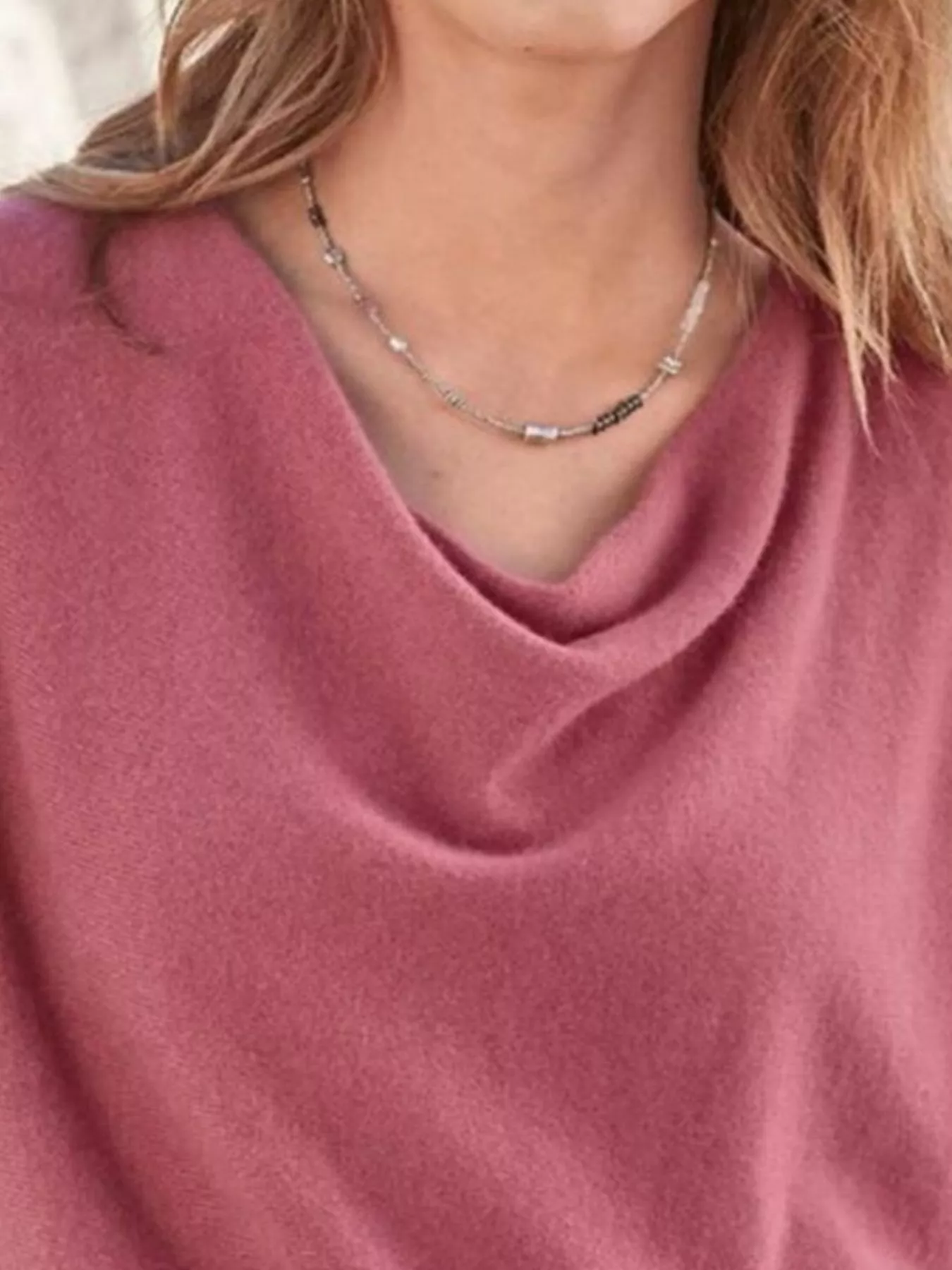 Full Size Cowl Neck Long Sleeve Top Plus Size - Image 11