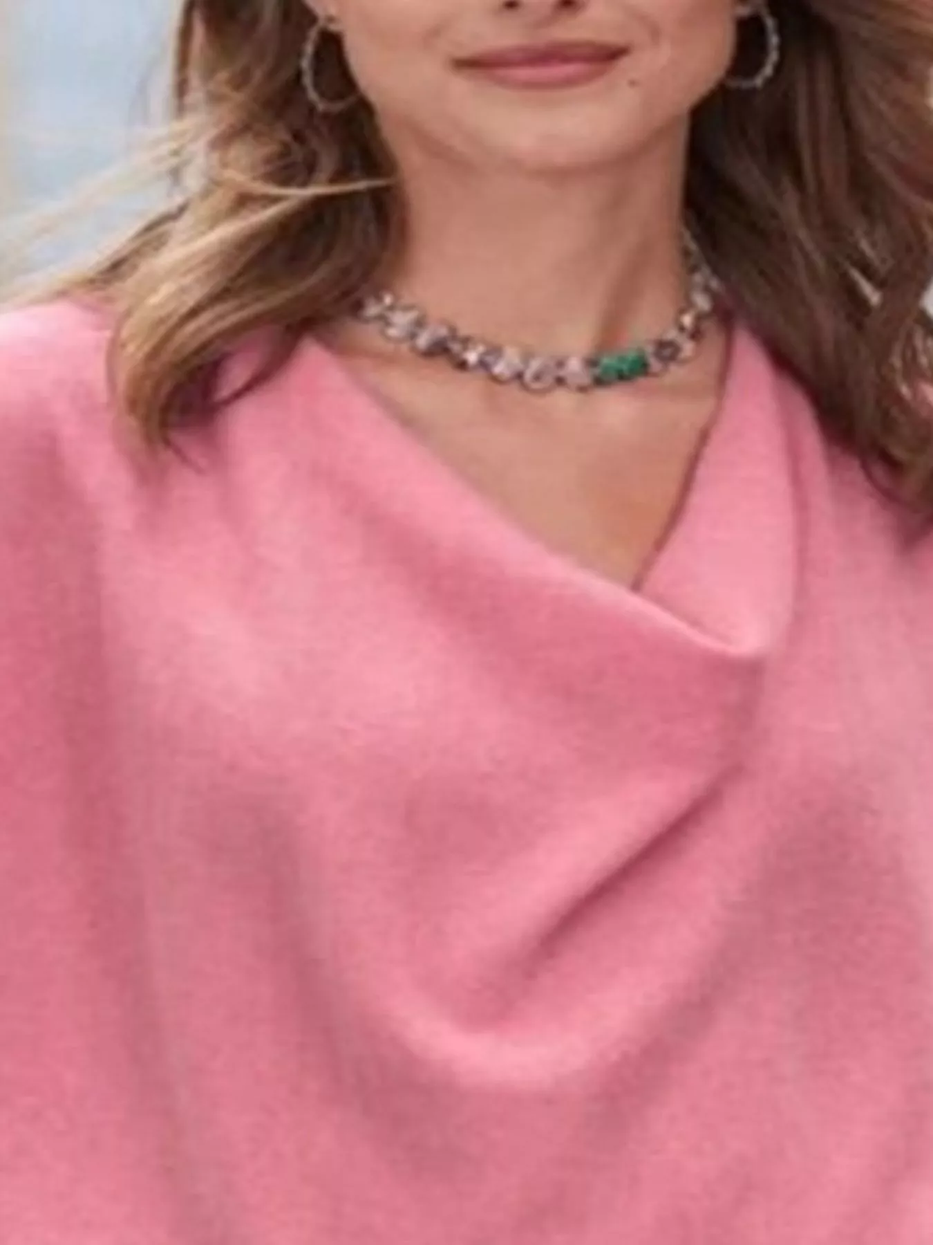 Full Size Cowl Neck Long Sleeve Top Plus Size - Image 17