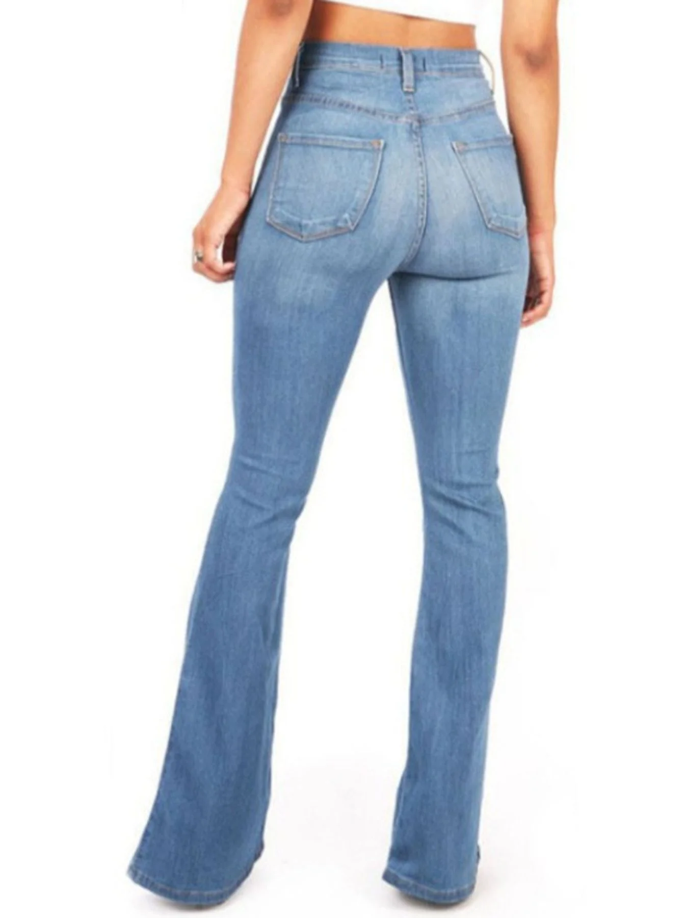 Full Size High-Waisted Bootcut Jeans Plus Size - Image 4