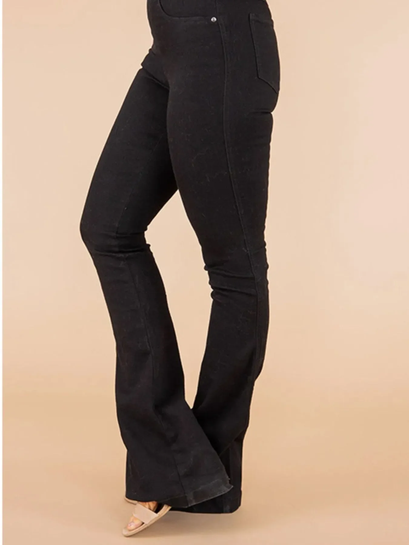 Full Size High-Waisted Flare Jeans Plus Size - Image 8