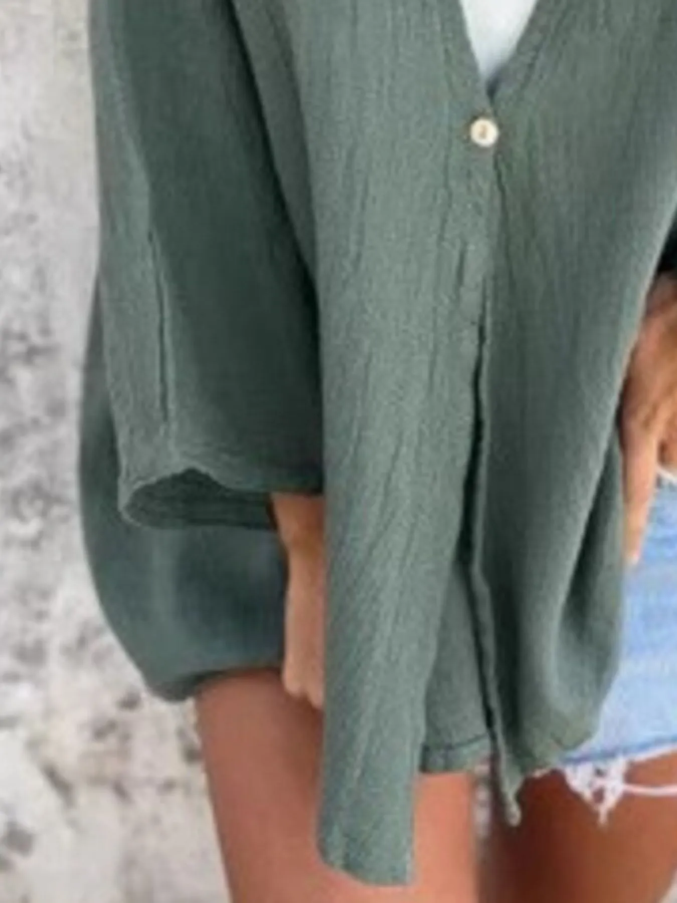 Full Size Oversized Button-Up Cardigan Plus Size - Image 3