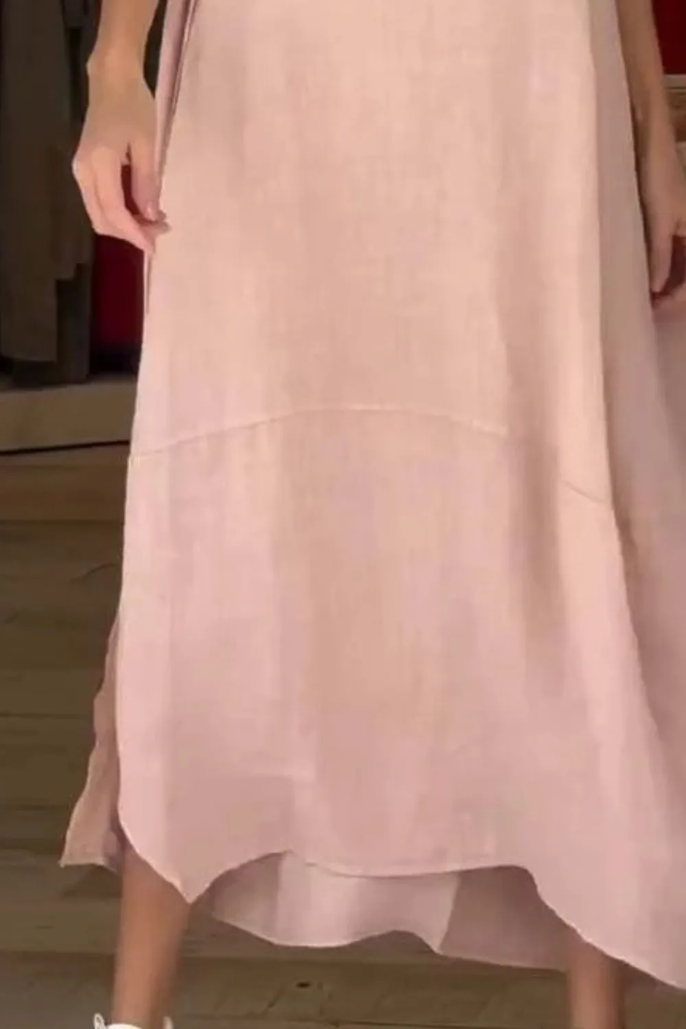 Full Size Relaxed Fit Short Sleeves Dress Plus Size - Image 9